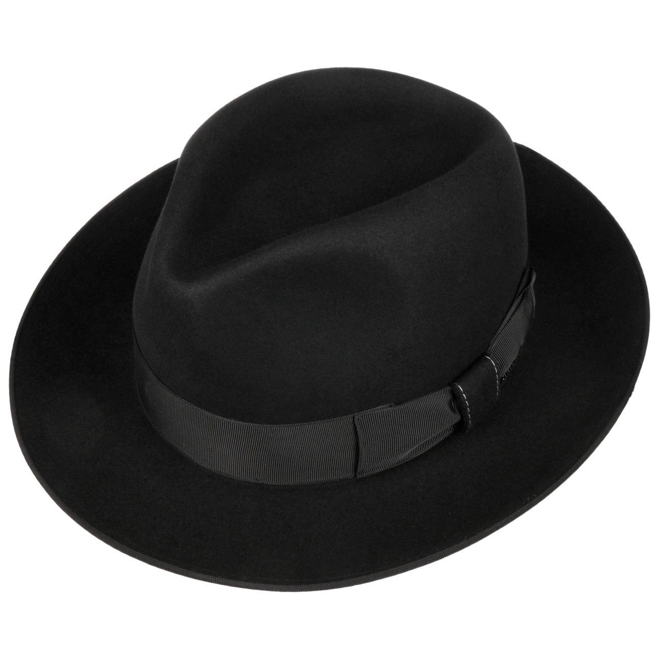 Made the EU Stetson in (1-St) mit schwarz Filzhut Futter, Fedora