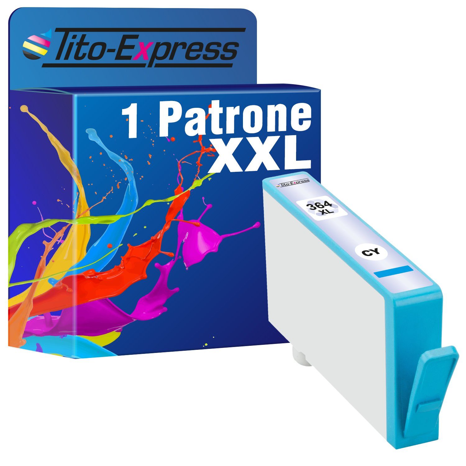 Tito-Express PlatinumSerie ersetzt HP 364 XL HP 364XL HP364XL Cyan  Tintenpatrone (für Deskjet 3070A 3520 Officejet 4620 4622 Photosmart 5510  6510 5515)