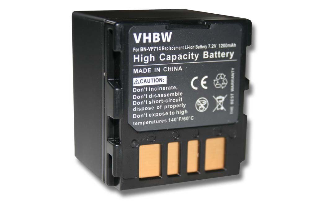vhbw passend für JVC Kamera-Akku GR-D290E, GR-D295, 1200 GR-D290, mAh GR-D290US, GR-D290EG