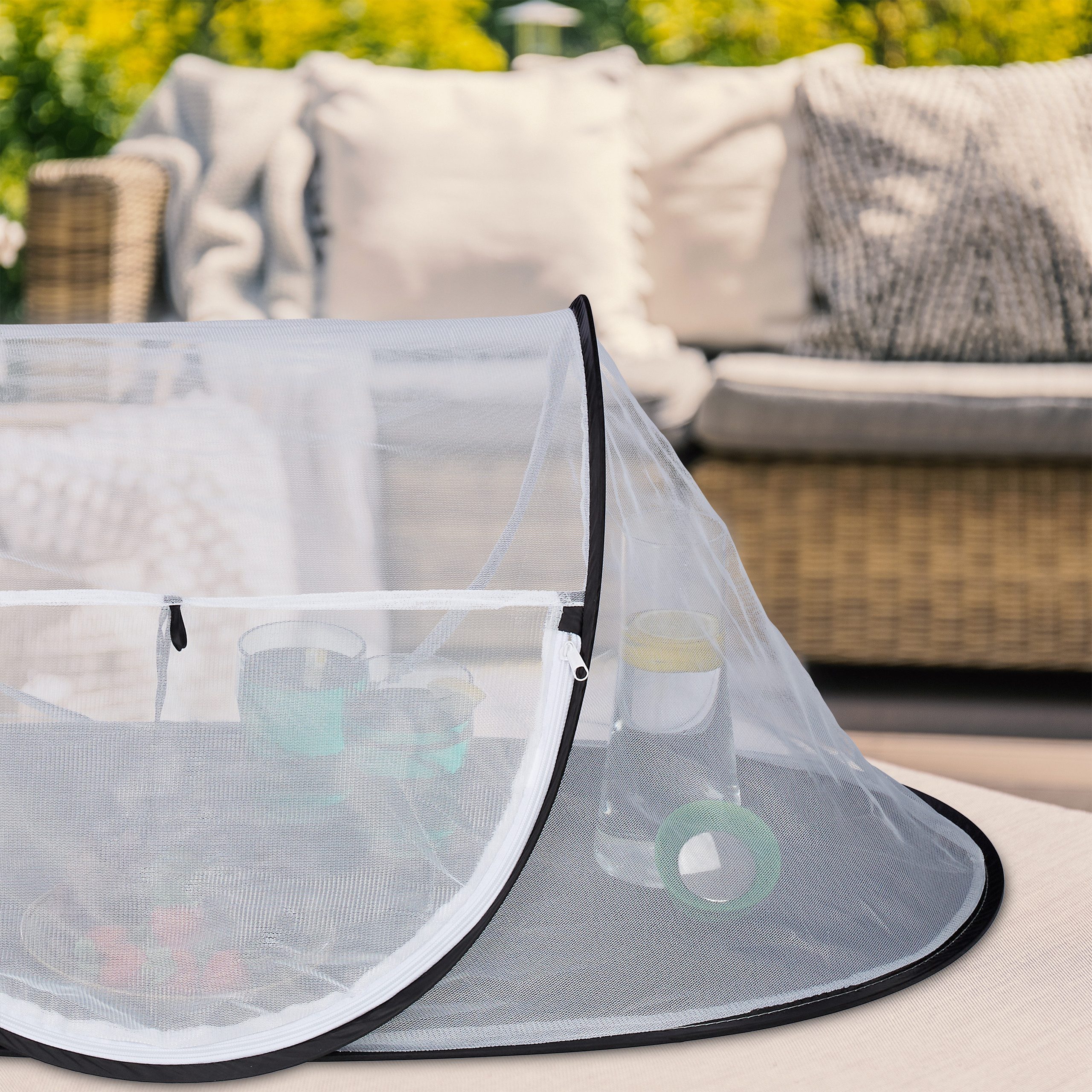 relaxdays Schutzhaube Fliegenhaube für Lebensmittel