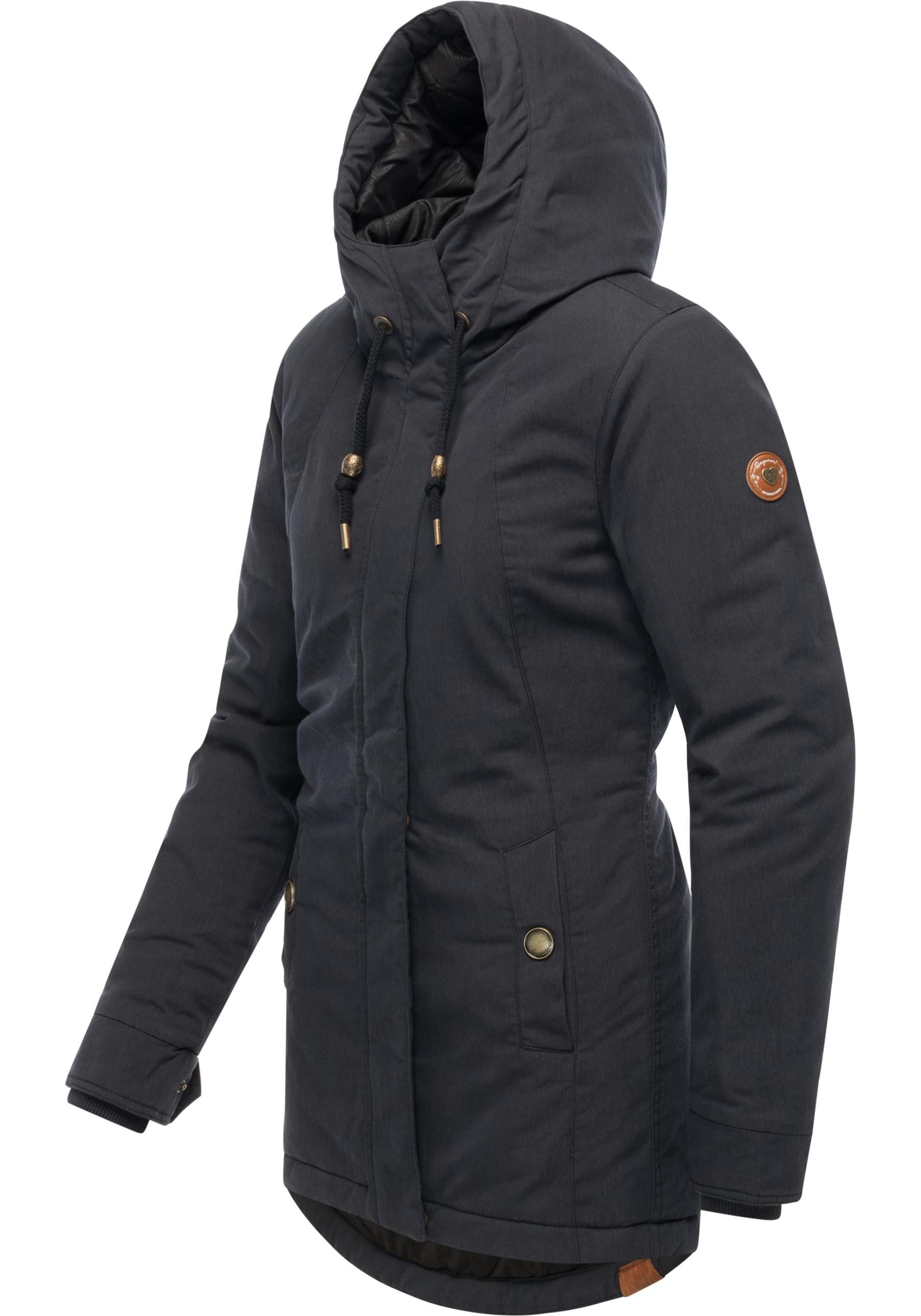Ragwear Winterjacke Monadena Parka YOUMODO Warmer Kurzmantel mit Kapuze