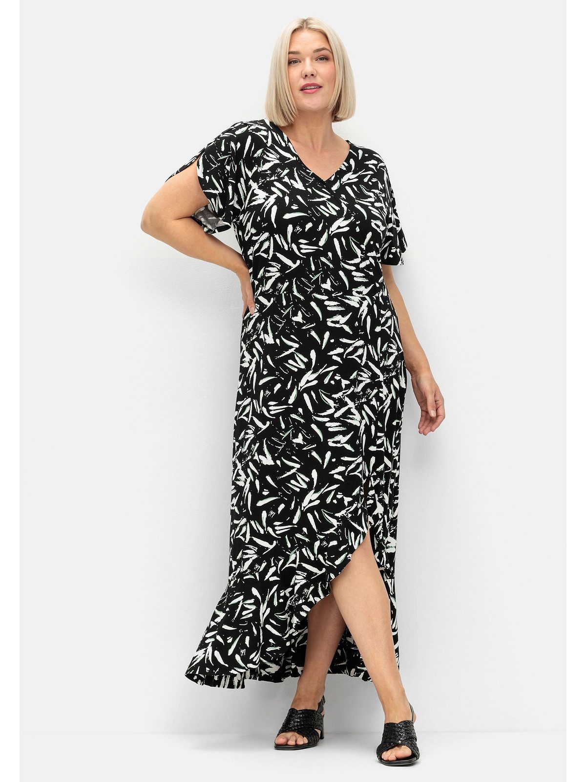 Sheego Maxikleid Große Größen in Wickeloptik, günstig online kaufen