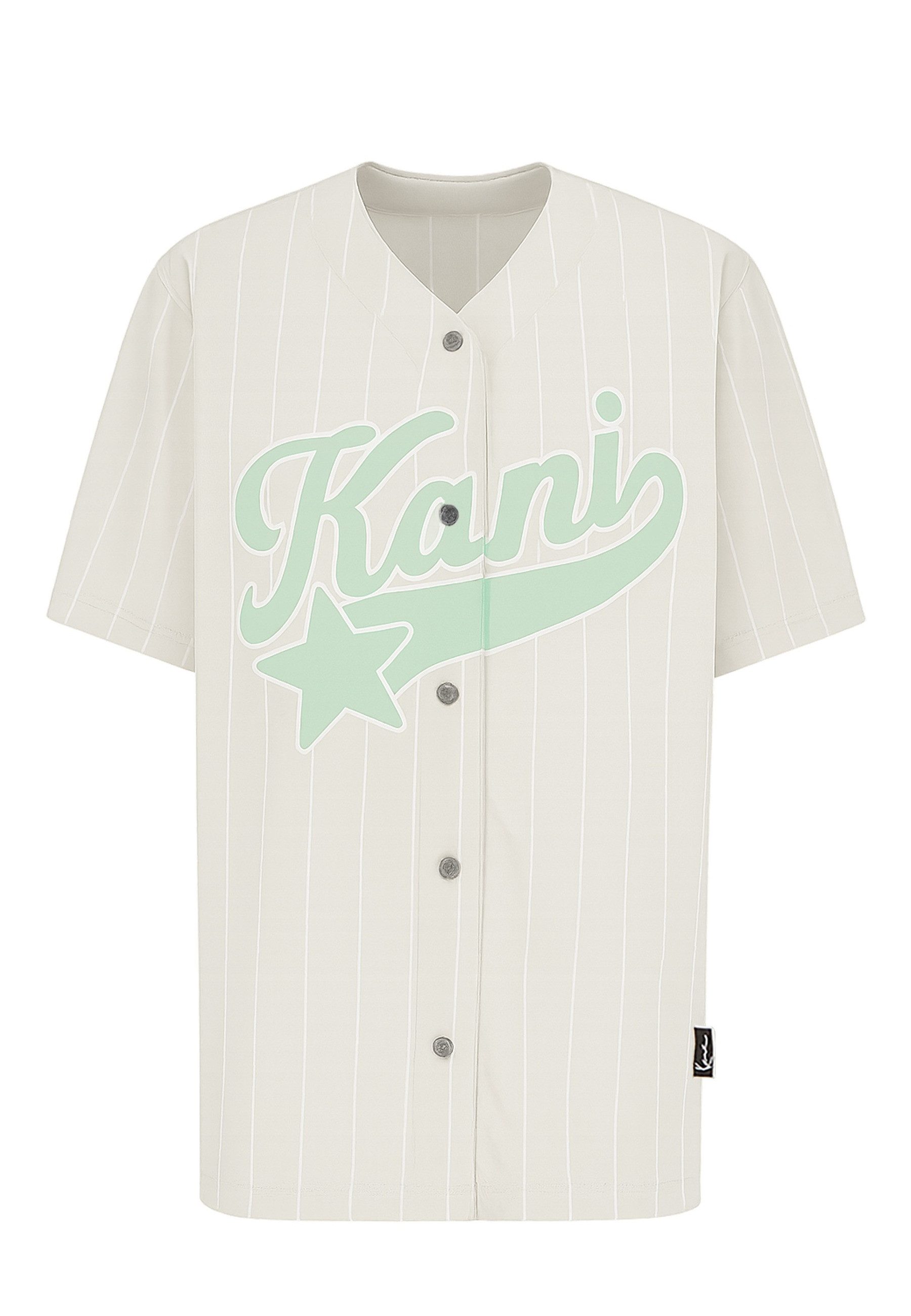 T-Shirt Karl Kani Woven Signature Pinstripe Baseballshirt