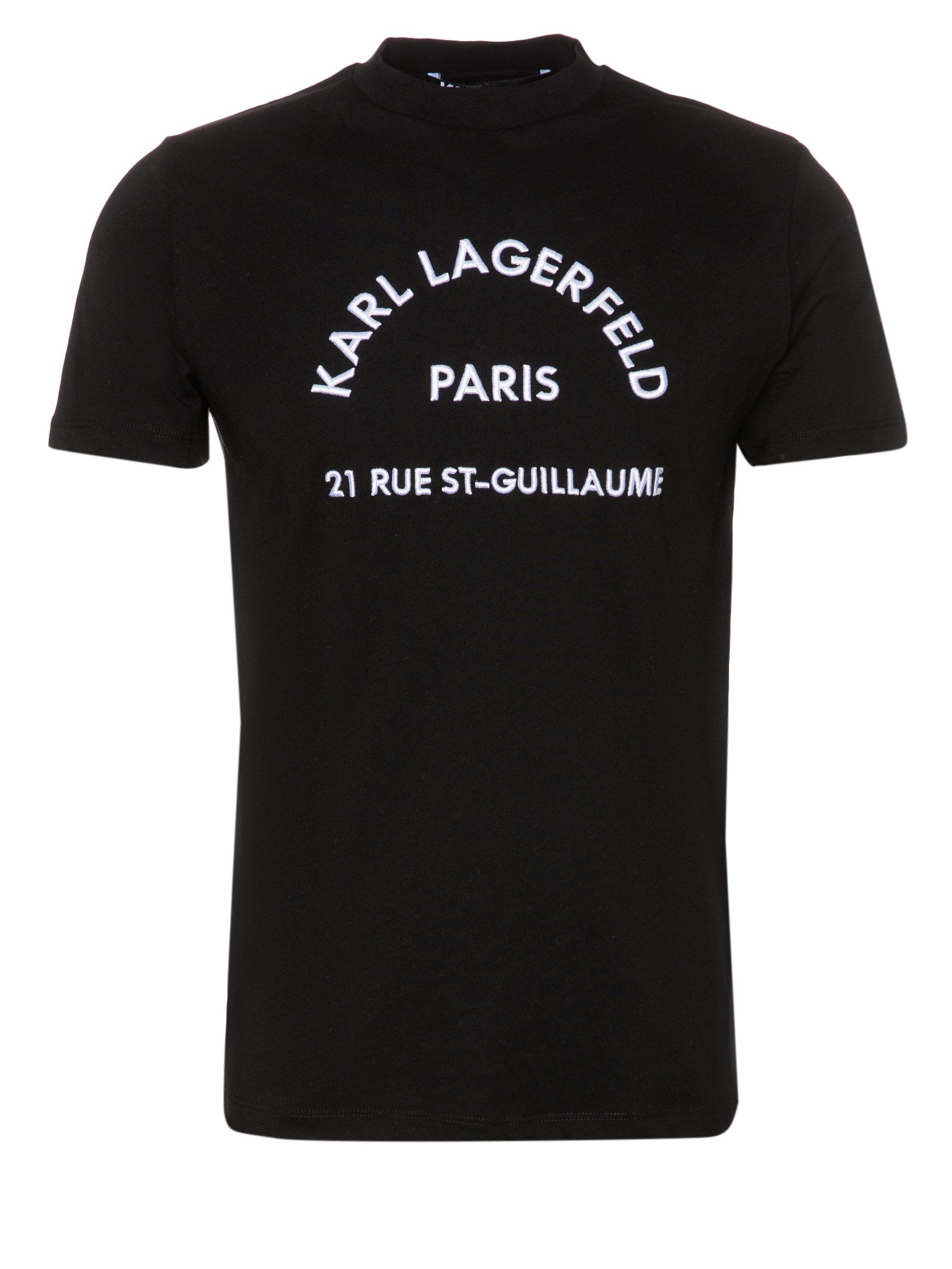 KARL LAGERFELD T-Shirt mit Logo-Stickerei (1-tlg)