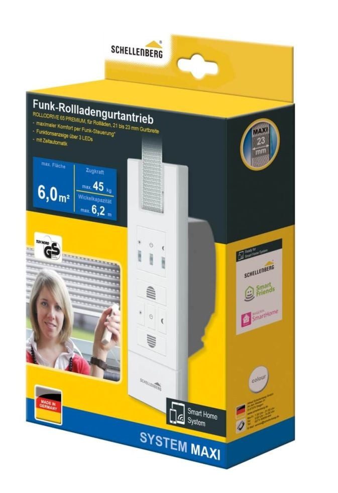 SCHELLENBERG Aufputz-Gurtwickler Schellenberg elektrischer Gurtwickler RolloDrive