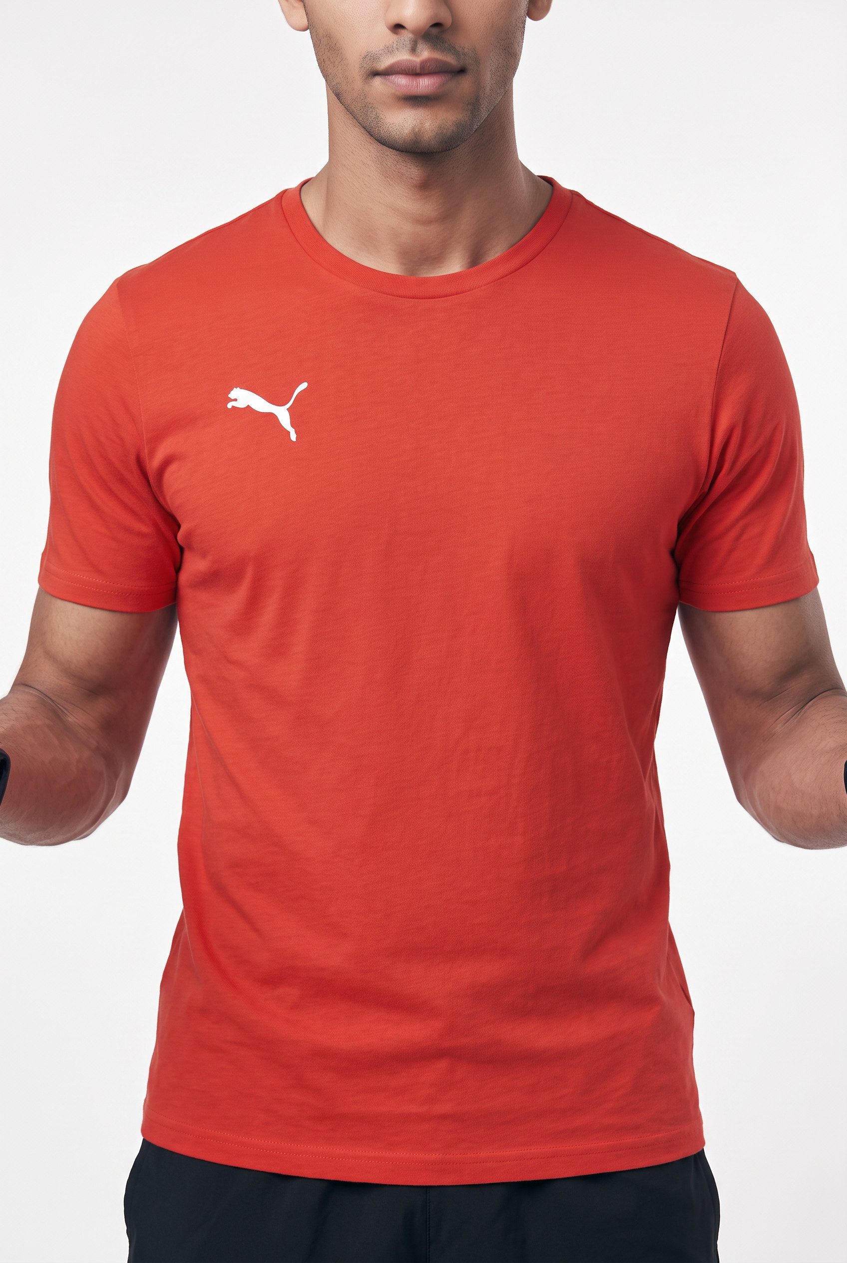 PUMA Trainingsshirt TEAMGOAL CASUALS TEE gerader Abschluss, Kurzarm, für Sportmode, Rundhalsausschnitt