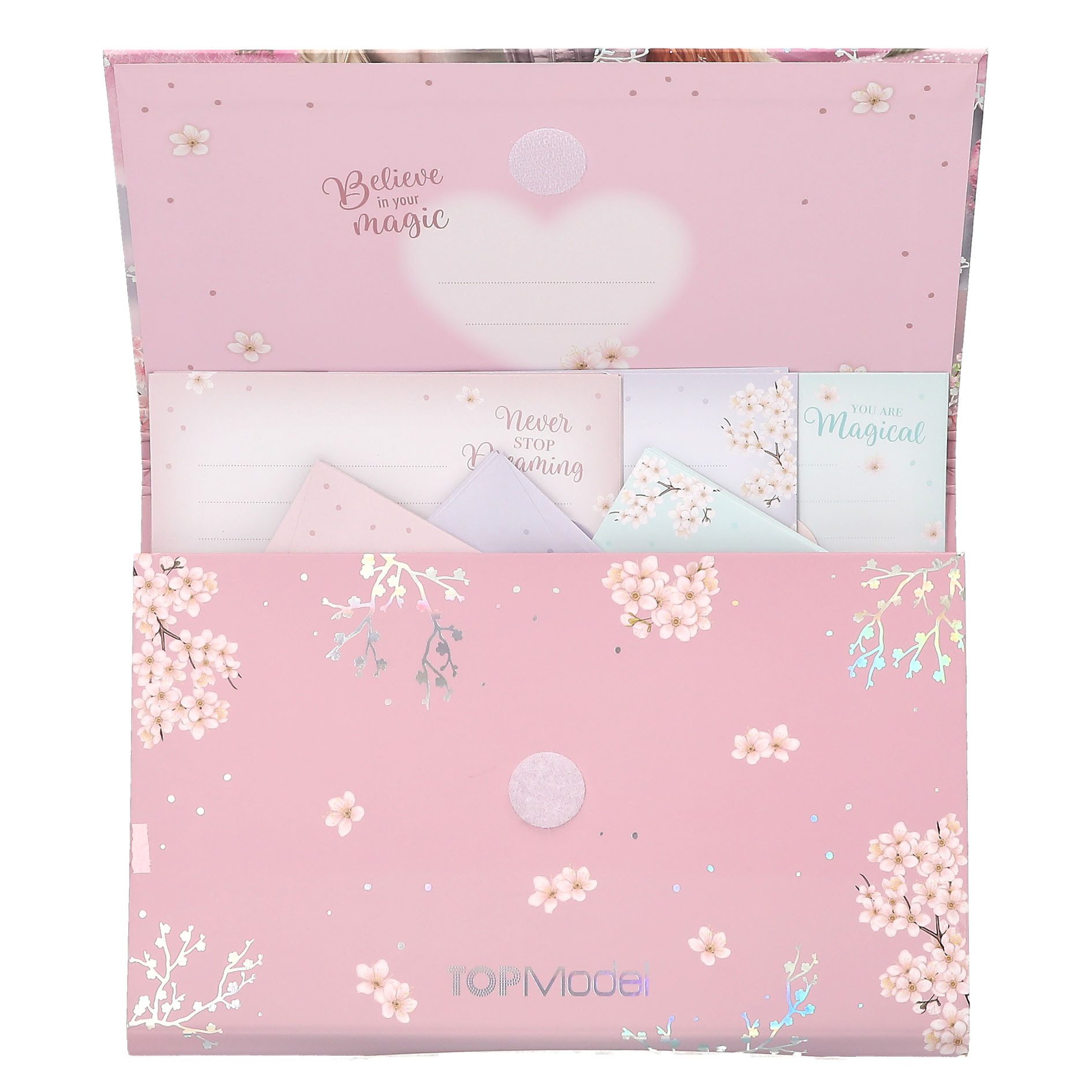 Depesche Briefpapier DEPESCHE TOPModel Briefpapier VIVA VIOLET in Fächermappe