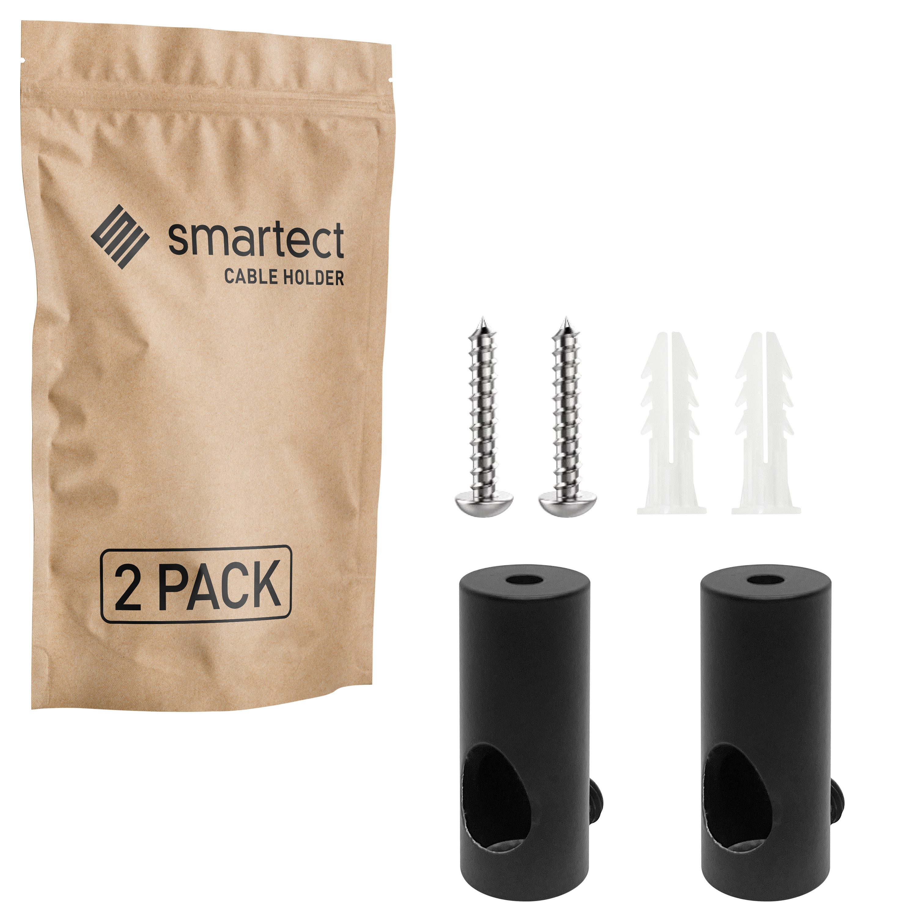 smartect Kabelzubehör Wand- & Deckenpins zum Fixieren für Lampenkabel, (2-tlg)