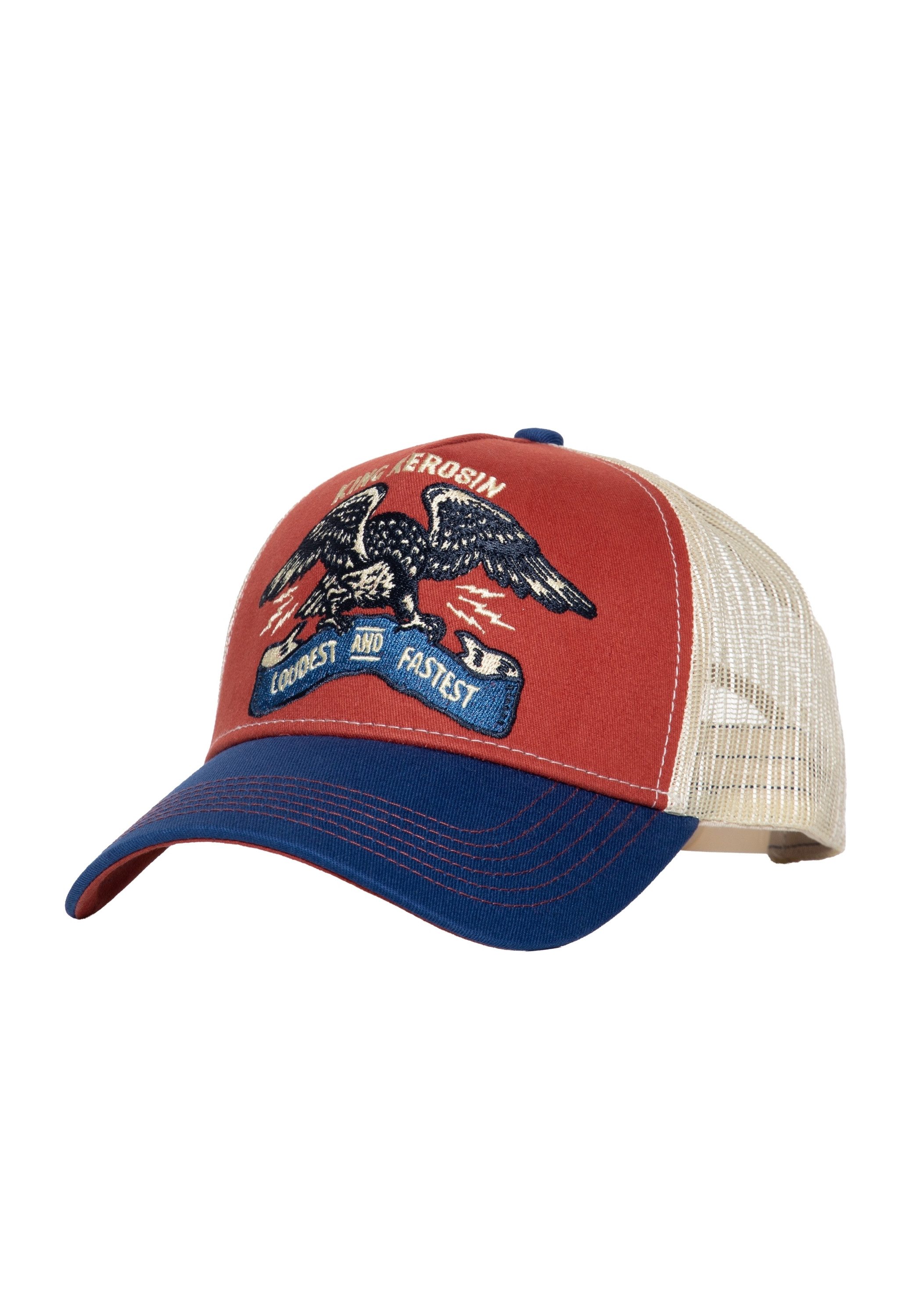 KingKerosin Trucker Cap Loudest & Fastest (1-St) mit Adler-Stickerei