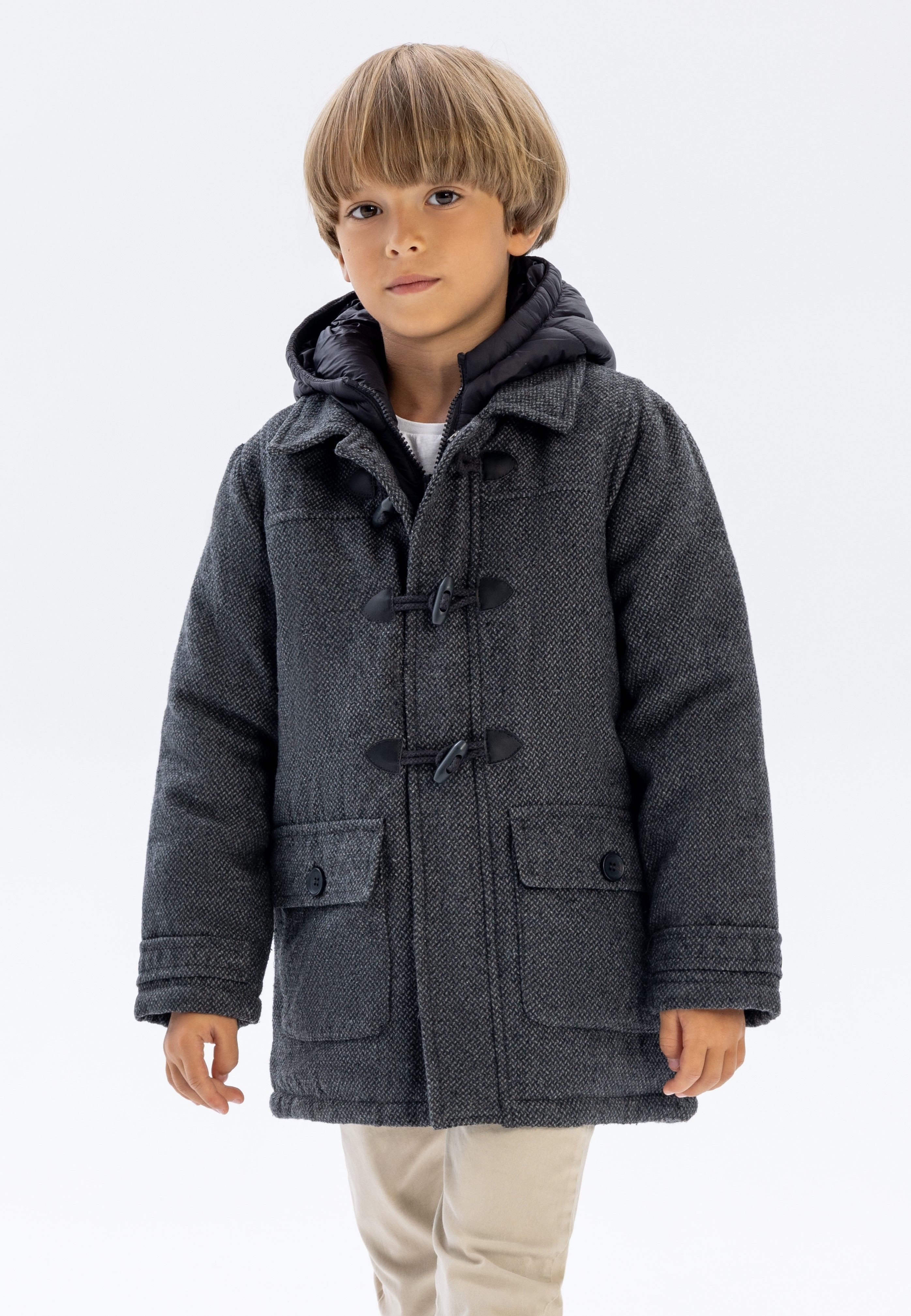 MINOTI Winterjacke Gefütterte Tweedjacke (2y-14y) günstig online kaufen