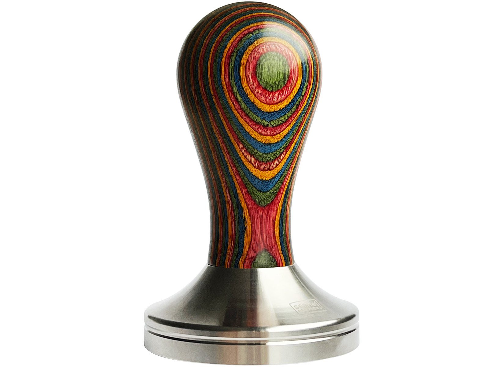 scarlet espresso Küchenmaschinen Zubehör-Set, scarlet espresso Tamper »classic colorato« Espresso-Stempel Edelolz