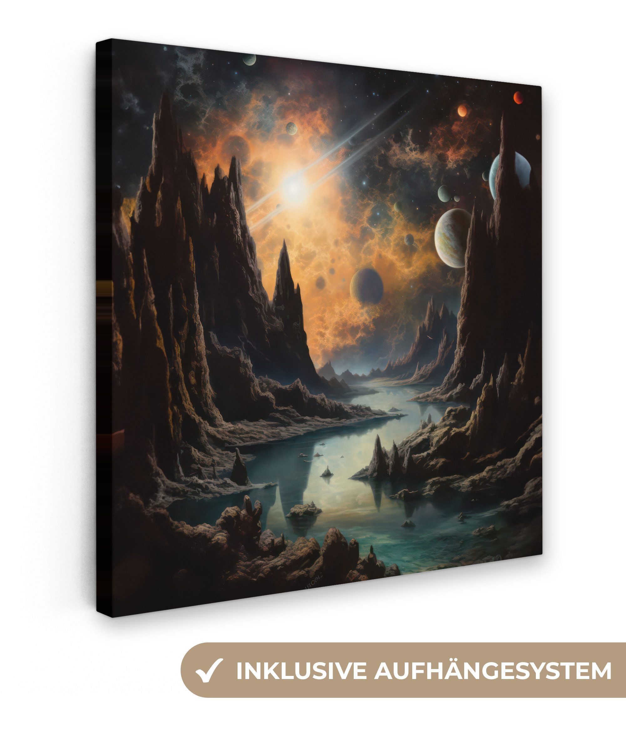OneMillionCanvasses® Leinwandbild Berge - Rafine - günstig online kaufen