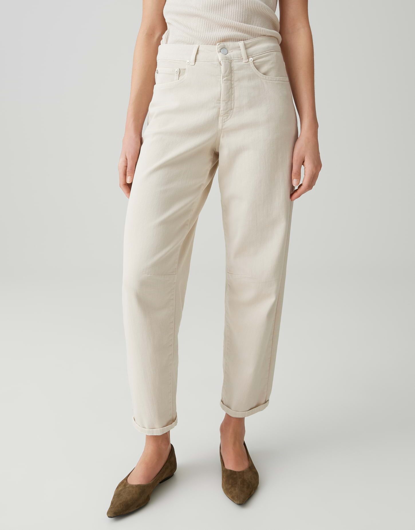 OPUS PANTS Relax-fit-Jeans Melly relax aus Candiani Denim mit Crinkle Effekt Mit 5 Pocket Design für entspannte Denim Looks