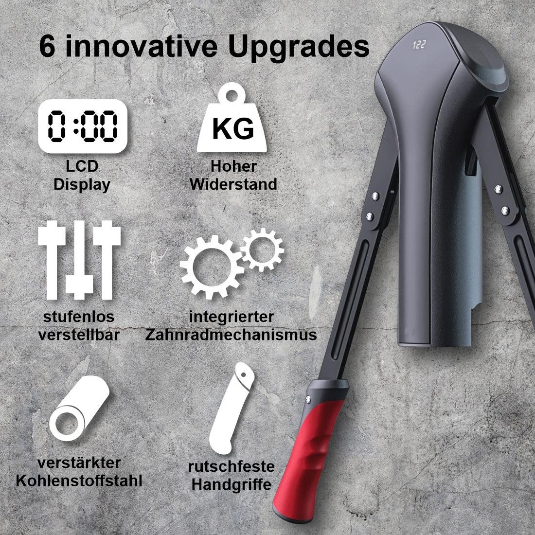 MIIGA Hantel MIIGA Biegehantel verstellbar 0-100 kg Eisen Bizeps Trizeps Trainer, (1 Biegehantel), Verstellbarer Widerstand LCD-Anzeige Sicherheitsbänder Standby-Modus