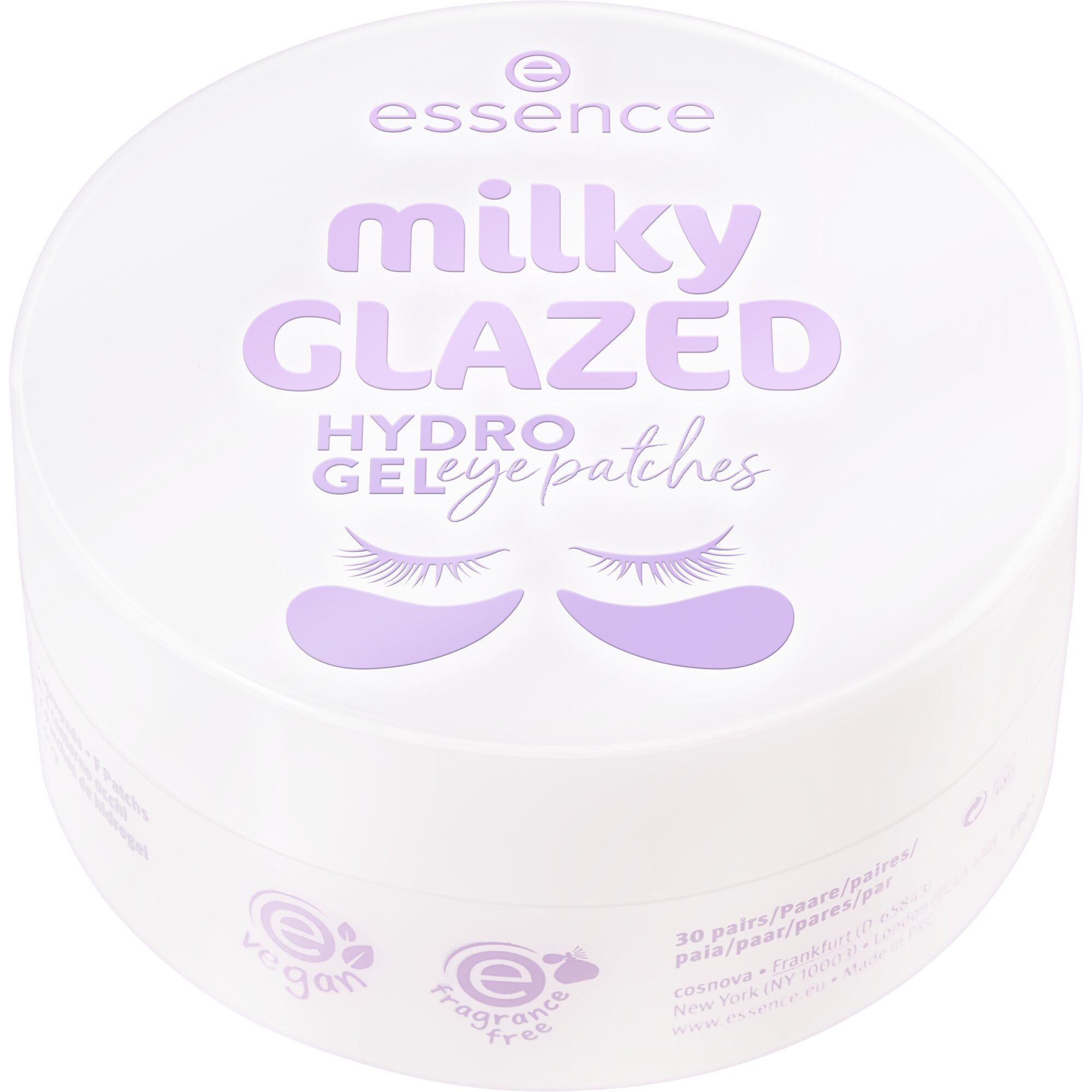 Essence Augenpads milky GLAZED hydro gel eye patches 30 Pairs