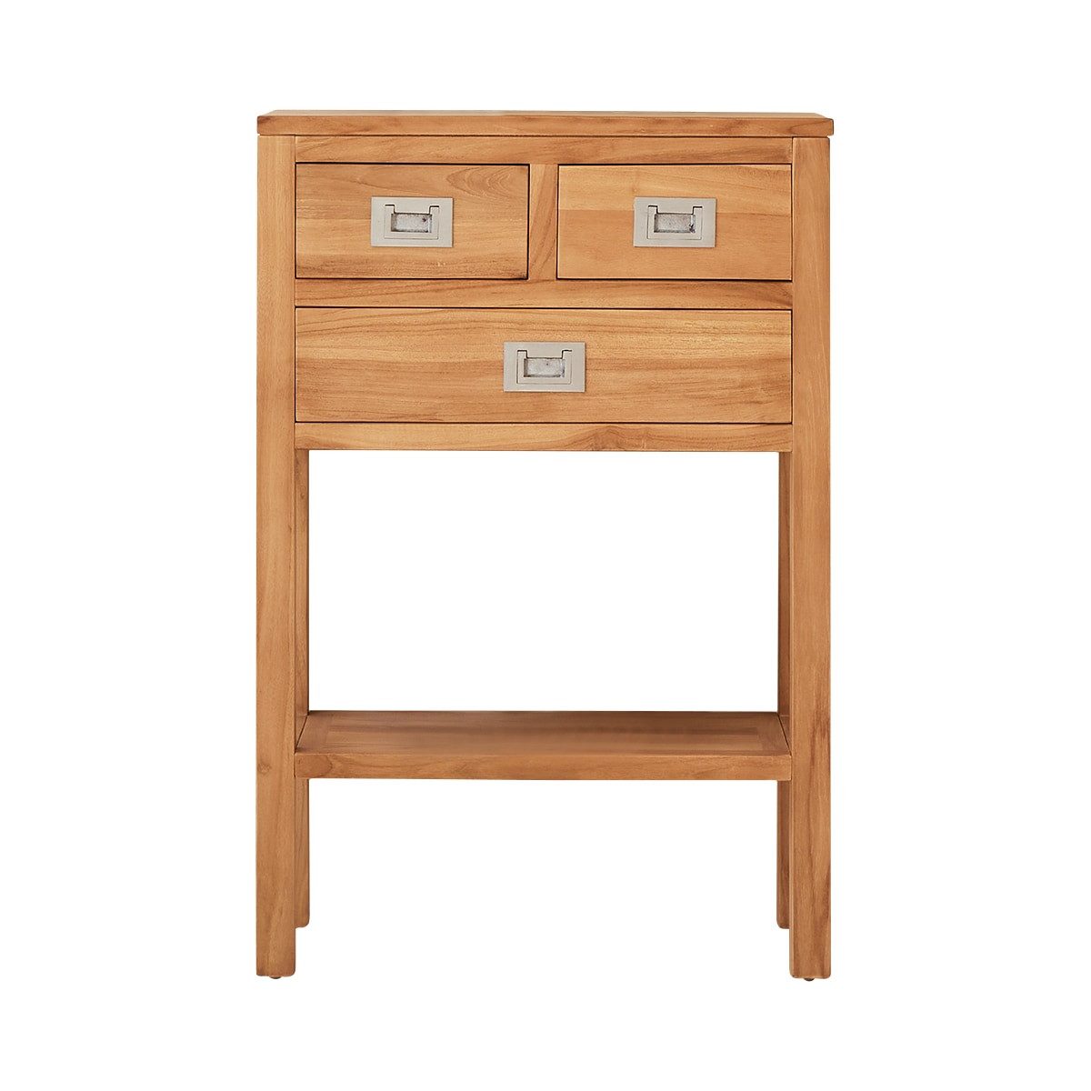 Tikamoon Konsolentisch Konsole Kommode massivholz Highboard Teak Natur unbehandelt massiv NEU