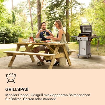 Klarstein Gasgrill Lucifer, Set, Außenküche Grill Outdoor, Grill Gas Garten BBQ