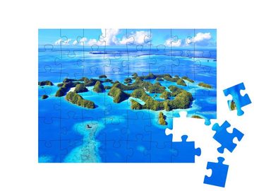puzzleYOU Puzzle Kleine Inseln, Meer und Bäume, 48 Puzzleteile, puzzleYOU-Kollektionen Ozeanien