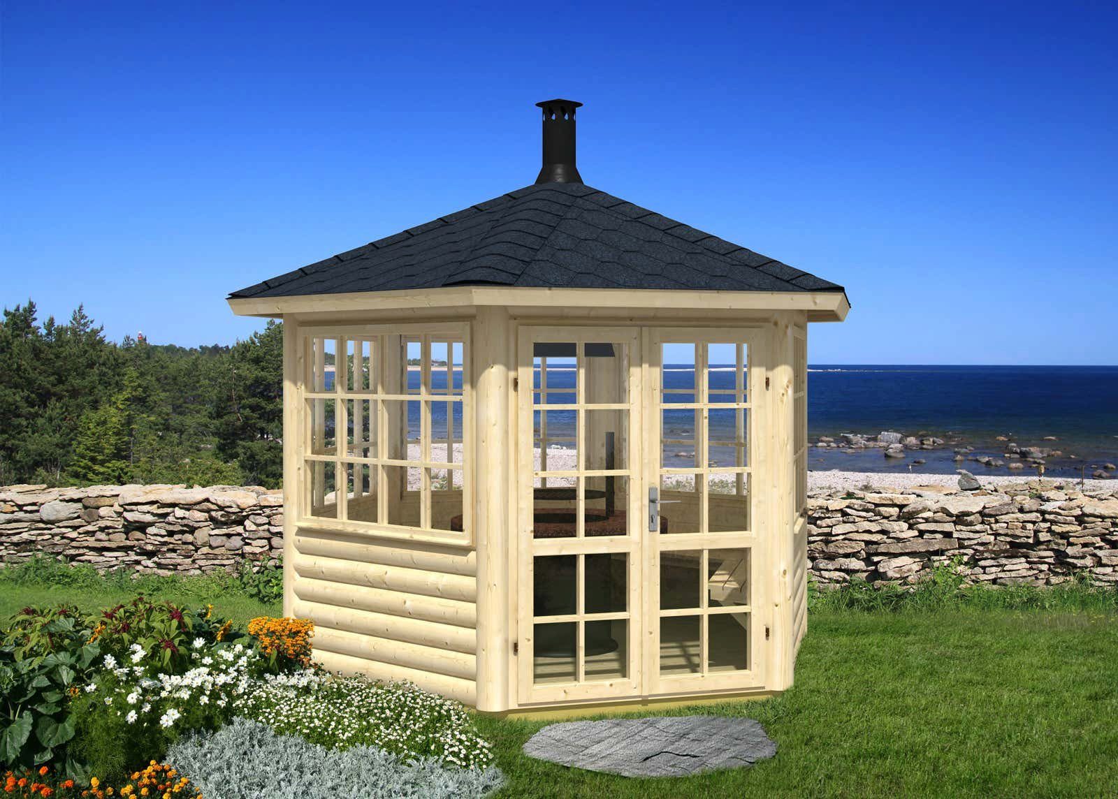 Alpholz Pavillon »Alpholz 6Eck Grillpavillon Scandia aus Holz