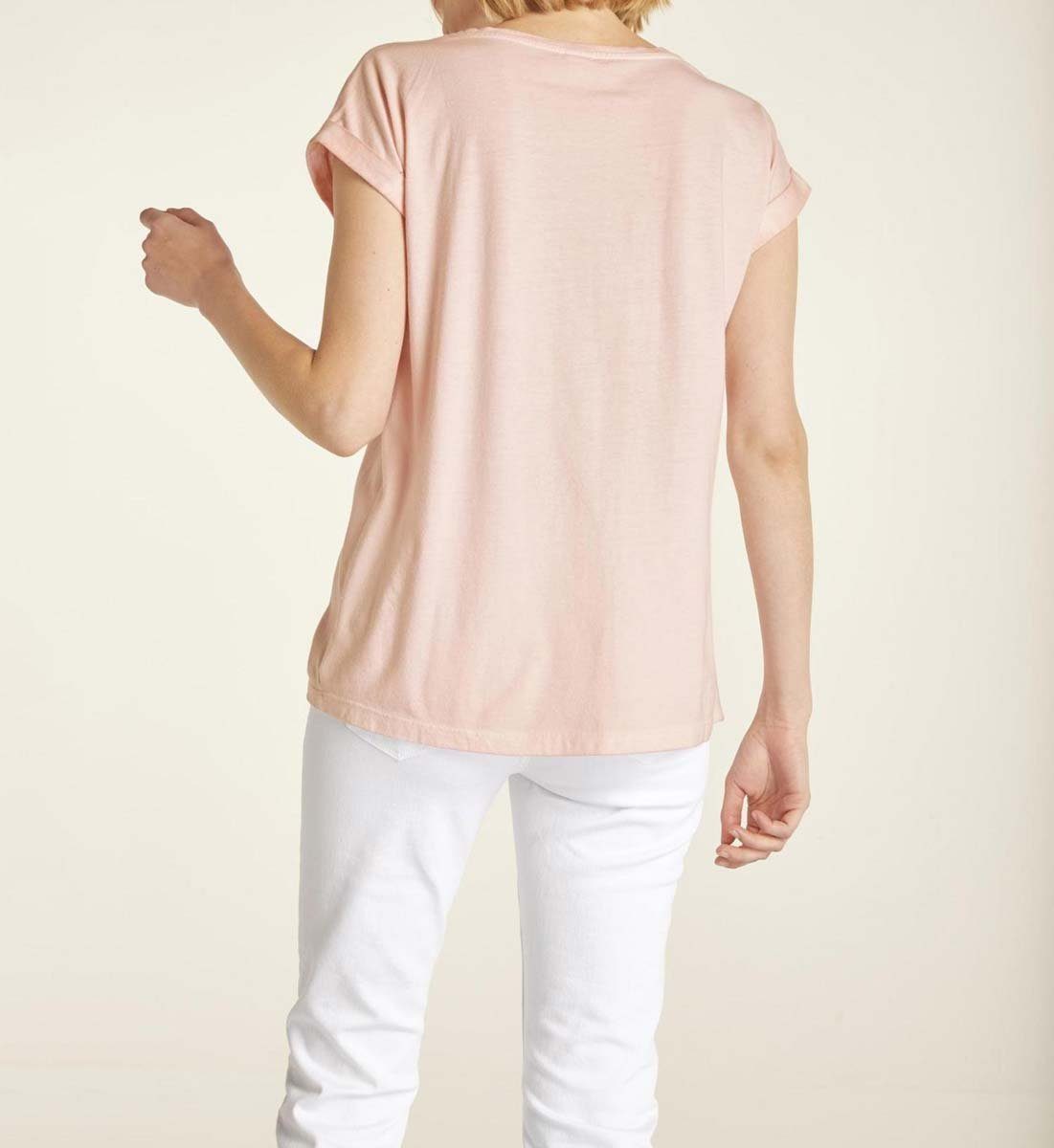 T-Shirt Strass, heine Damen Jerseyshirt mit Heine rosé