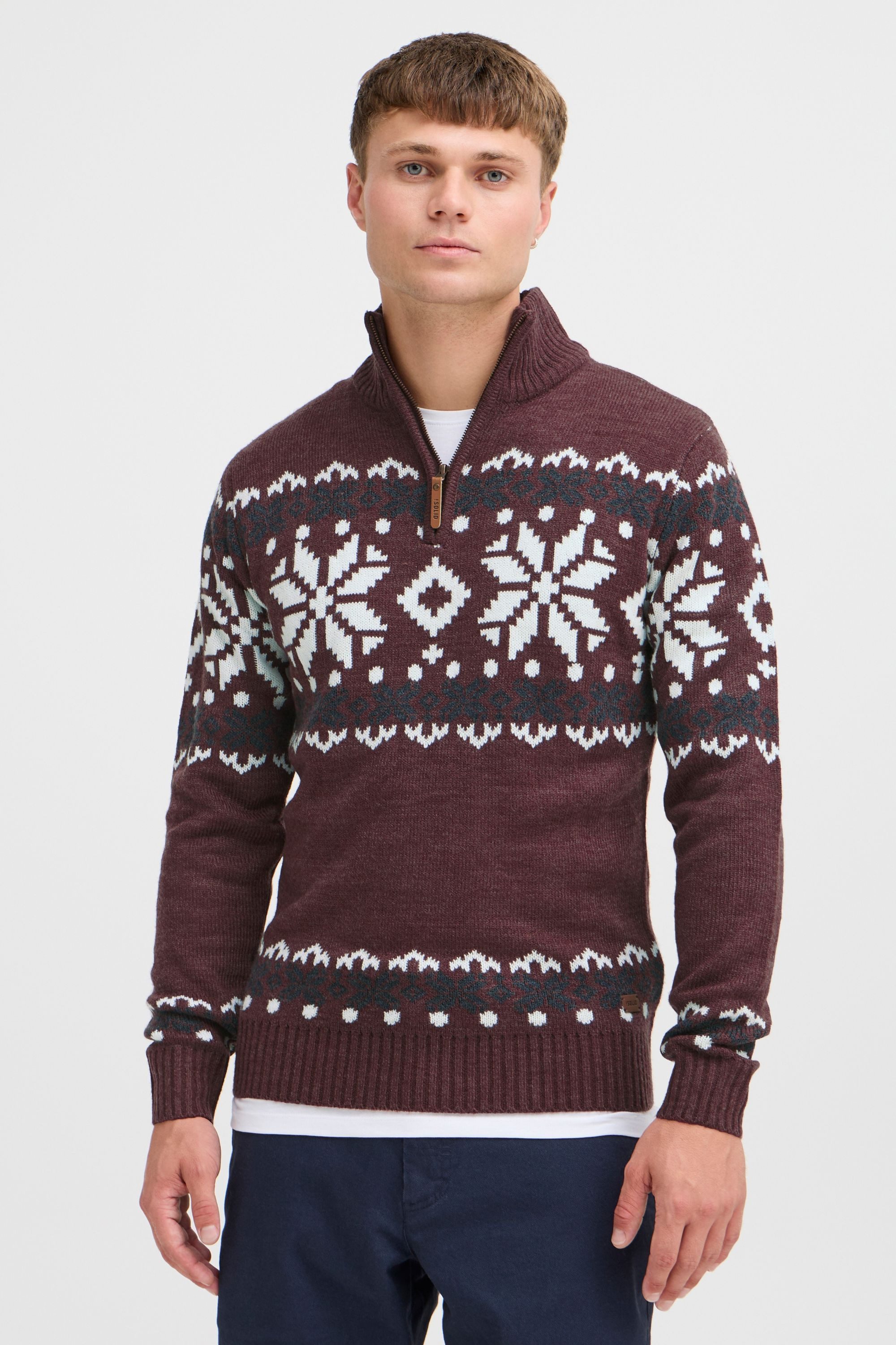 !Solid Troyer SDNorwin Strickpulli mit Norweger Strickmuster günstig online kaufen