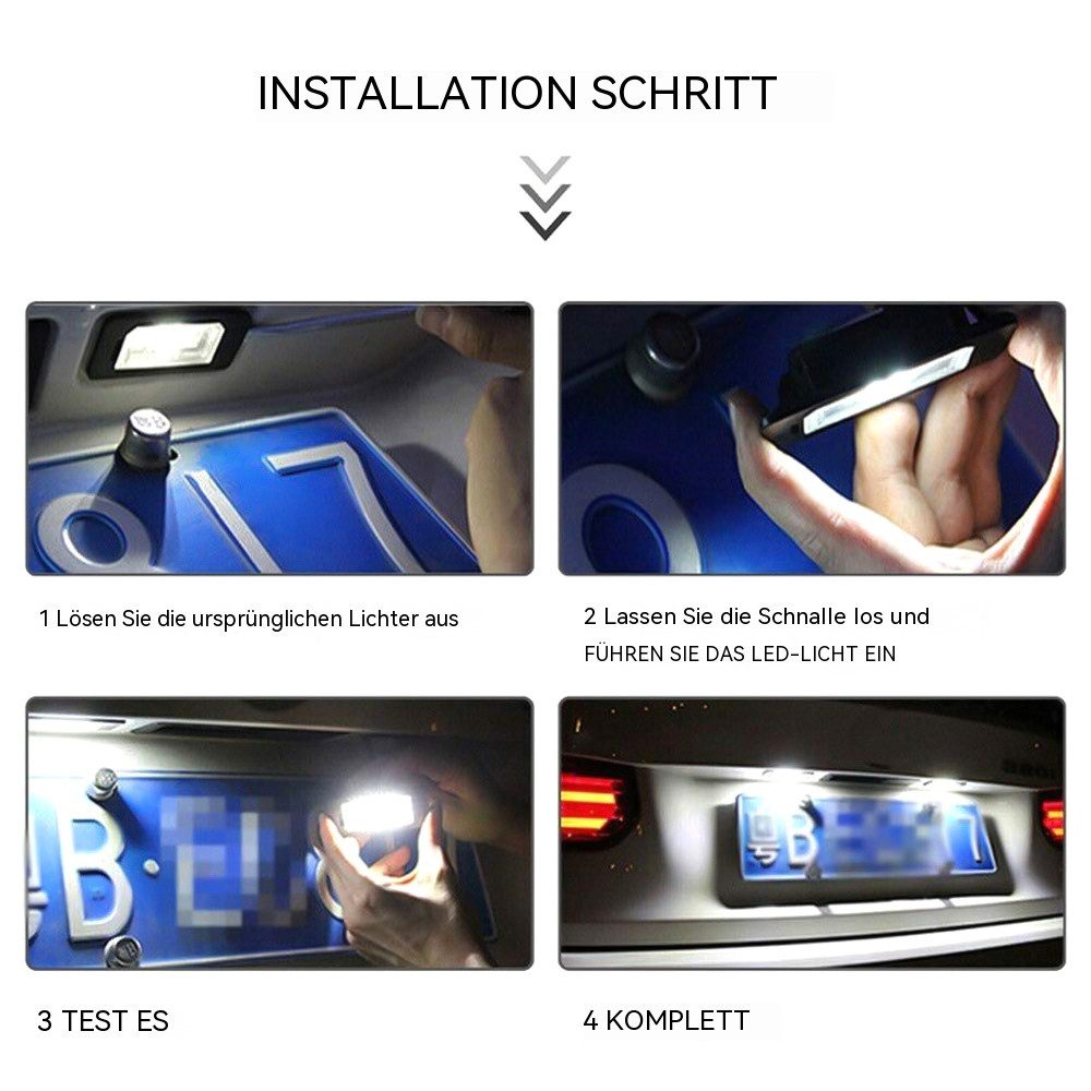 Hikity LED Laterne LED-Kennzeichenleuchte für Volkswagen Polo 9N 9N3 GOLF P günstig online kaufen