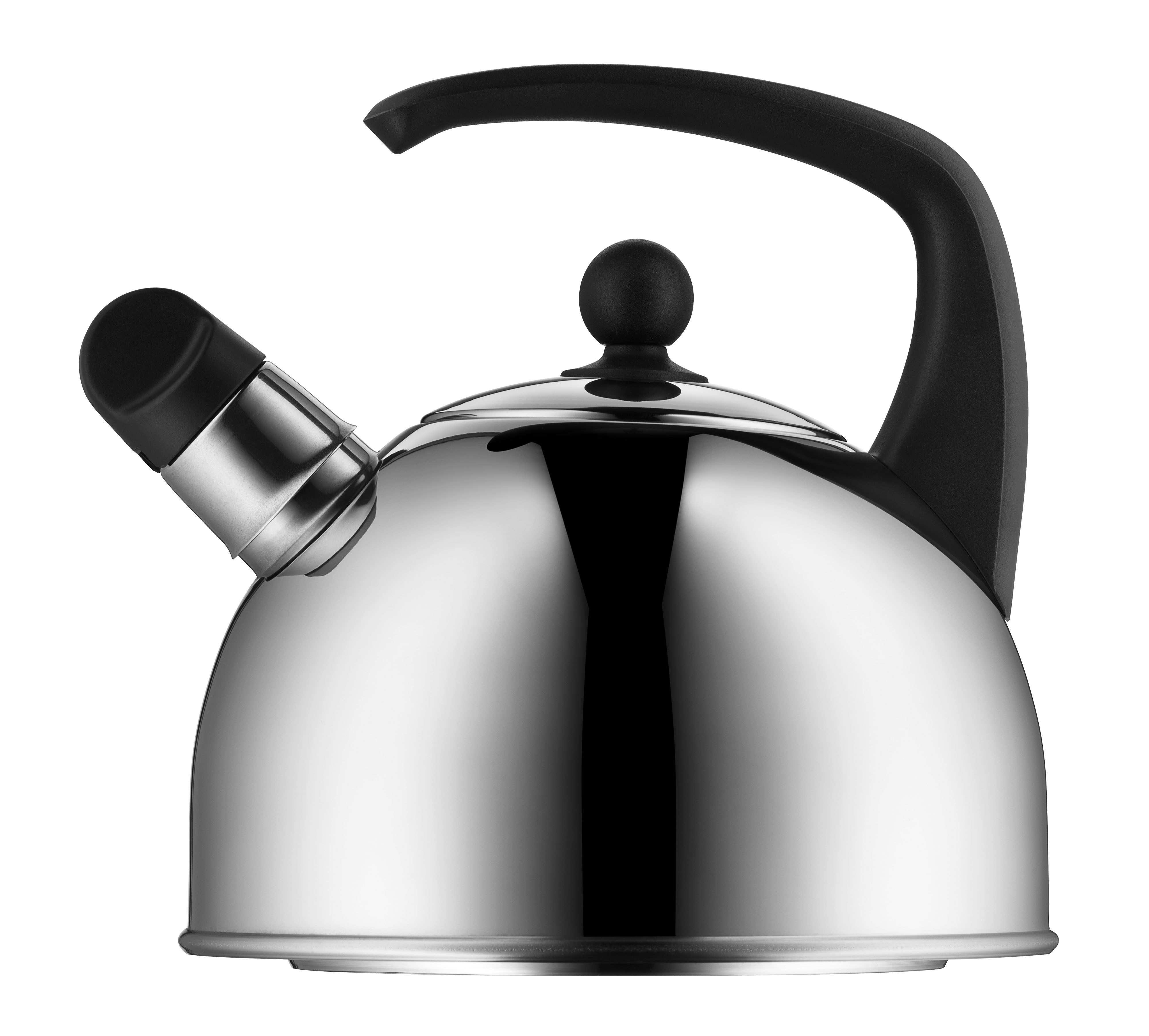 WMF Wasserkessel WMF, Cromargan® Edelstahl Rostfrei 18/10 (2-tlg), schnelles Erhitzen, energieeffizient, charakteristischer Pfeifton