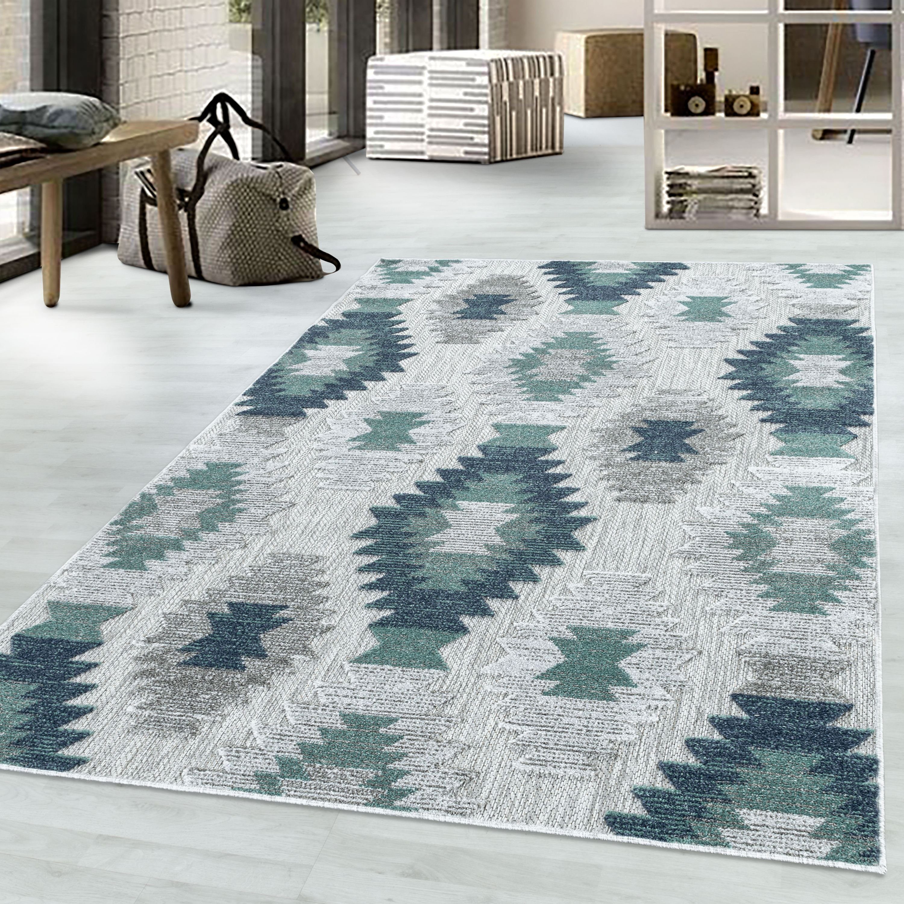 Teppich Berber-Design, Teppium, Läufer, Höhe: 10 mm, Teppich Küche, Balkon,  Terrasse