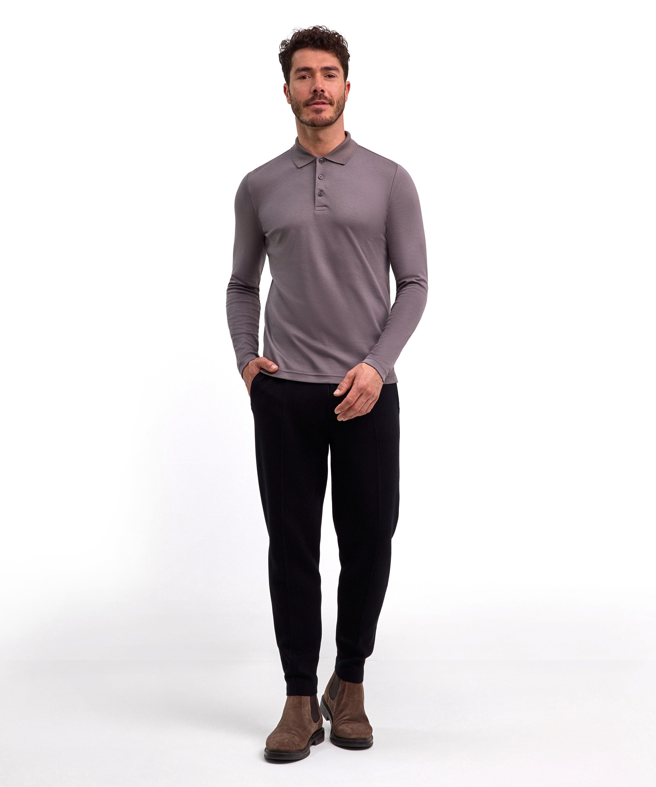 FALKE Poloshirt FALKE Essential Cotton (1-tlg., 1) aus hochwertiger Pima-Baumwolle