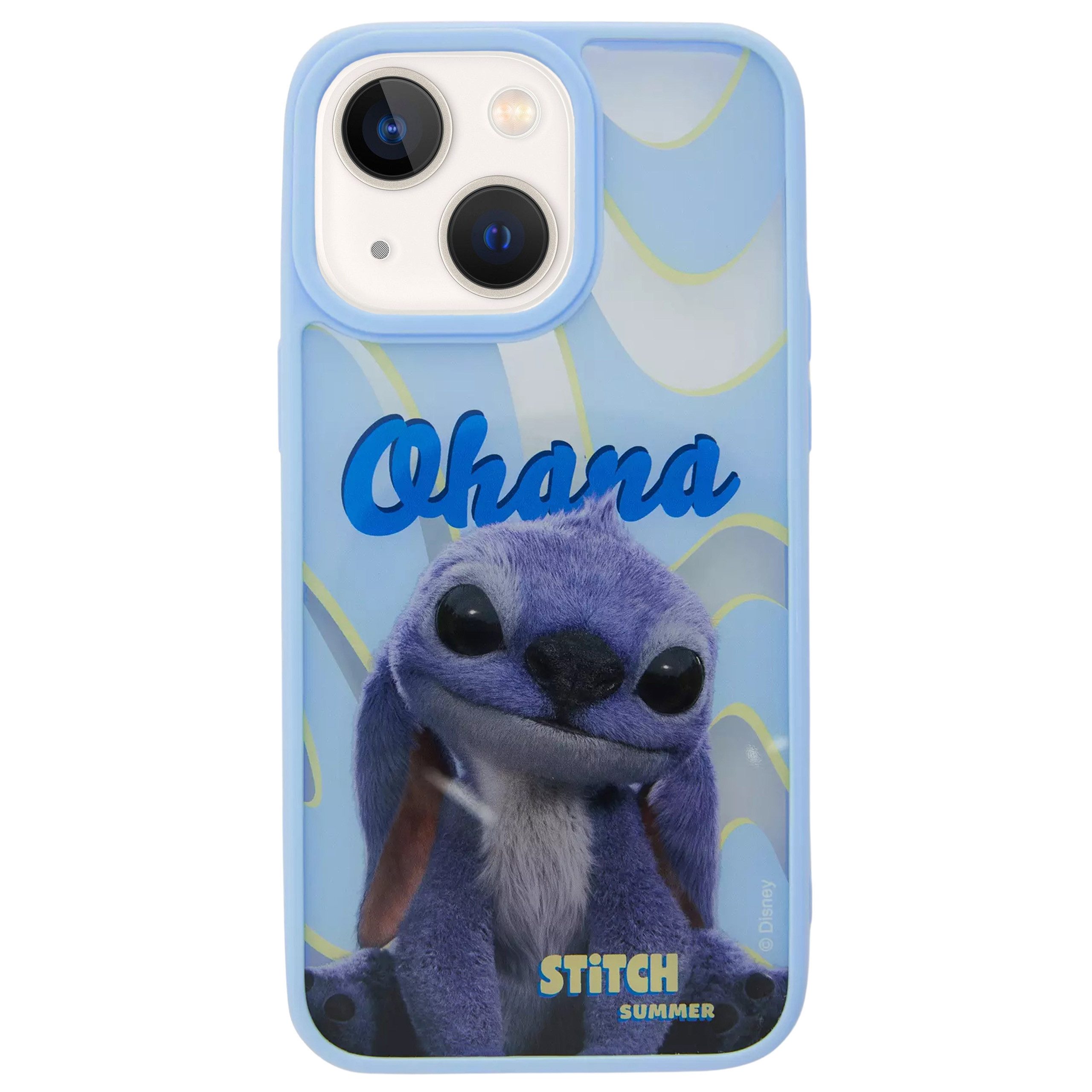 Disney Handyhülle Disney Stitch blaue Handyhülle für iPhone 13/14/15, Rückseite Case