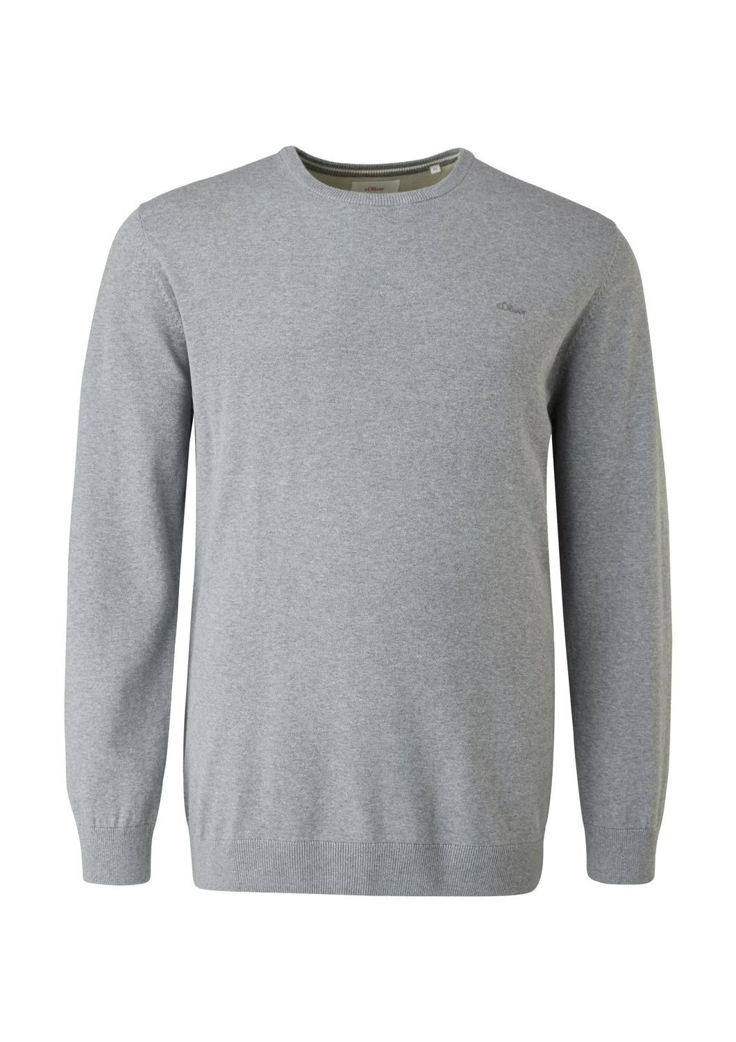 s.Oliver Feinstrickpullover aus Baumwolle Farbe grau Größe: 3XL günstig online kaufen