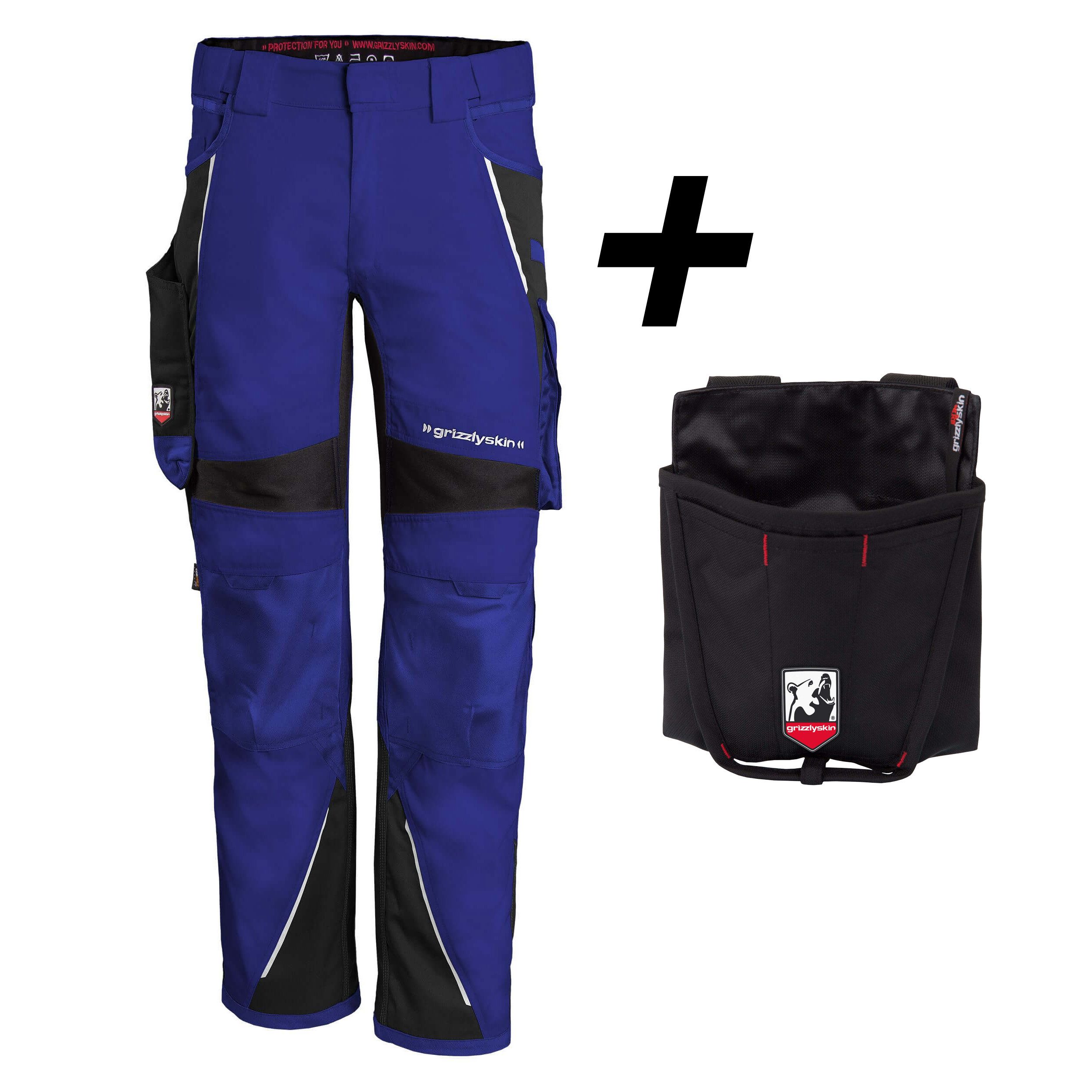 QUALITEX HIGH QUALITY WORKWEAR Arbeitsshorts BUNDLE IRON Arbeitshose + Workertasche aus Lyocell, Cordura & Stretch (2-tlg) funktionale Werkstatthose mit 19 Taschen - Atmungsaktiv - Dehnbund