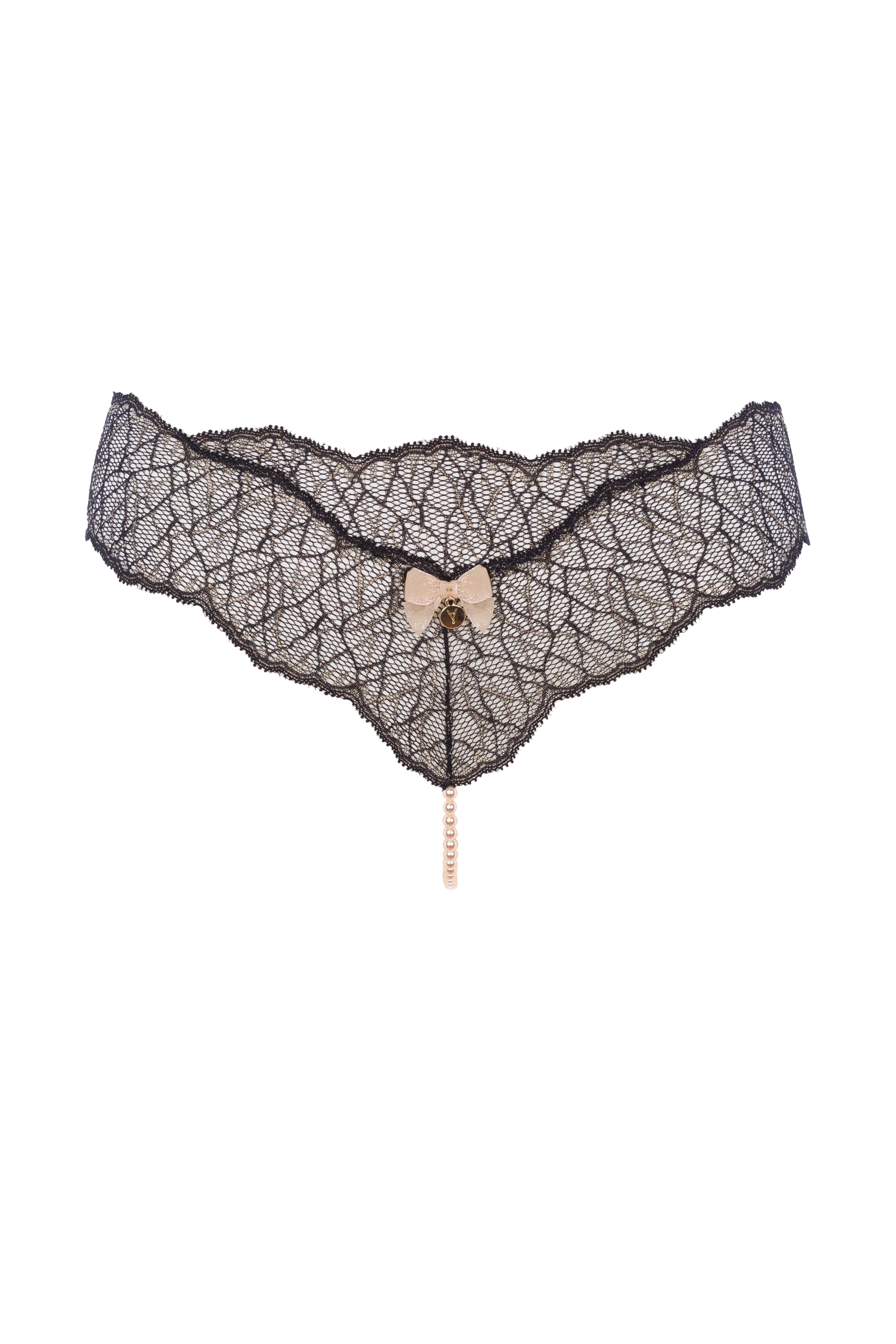 Bracli String-Ouvert Bracli Sydney Perlen String Single, Schwarz