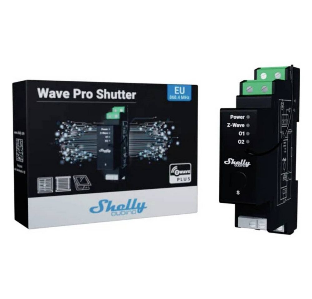 Thumbnail - Shelly Smart-Home-Gurtwickler Hutschiene Relais, Rollladenaktor, Z-Wave