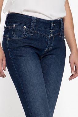 ATT Jeans Slim-fit-Jeans Leoni mit breitem Bund und markanten Aufsatztaschen