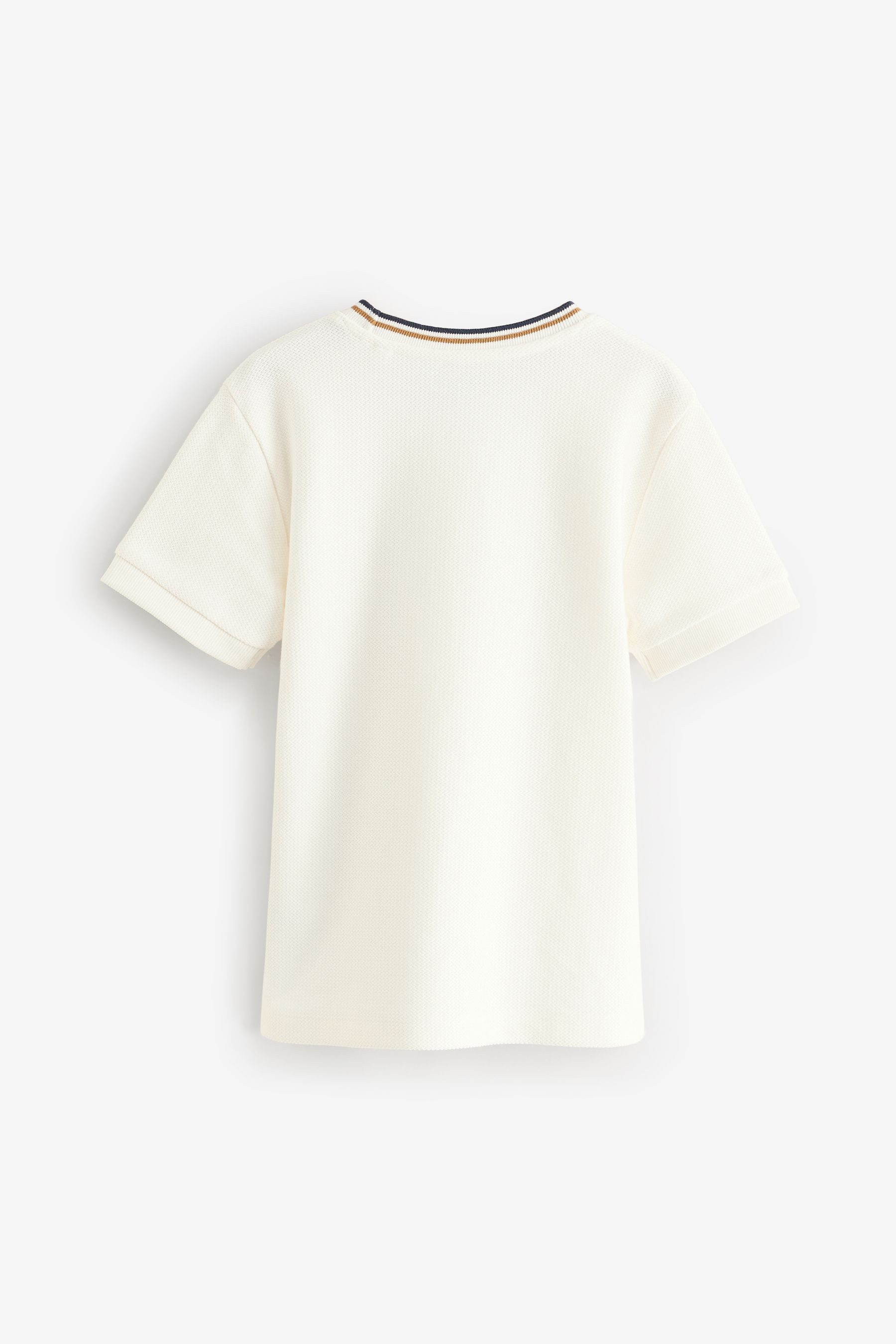 Next T-Shirt Strukturiertes T-Shirt aus 100 % günstig online kaufen