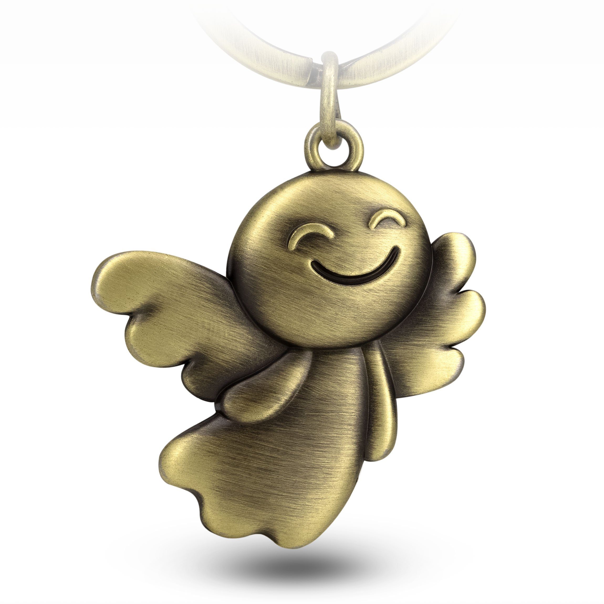 FABACH Schlüsselanhänger Schutzengel Fly - Engel Anhänger aus Metall - Glücksbringer Autofahrer