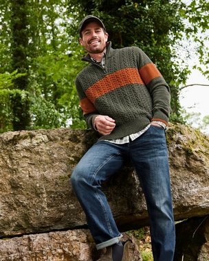 Reitmayer Strickpullover Troyer aus Mouliné-Garn