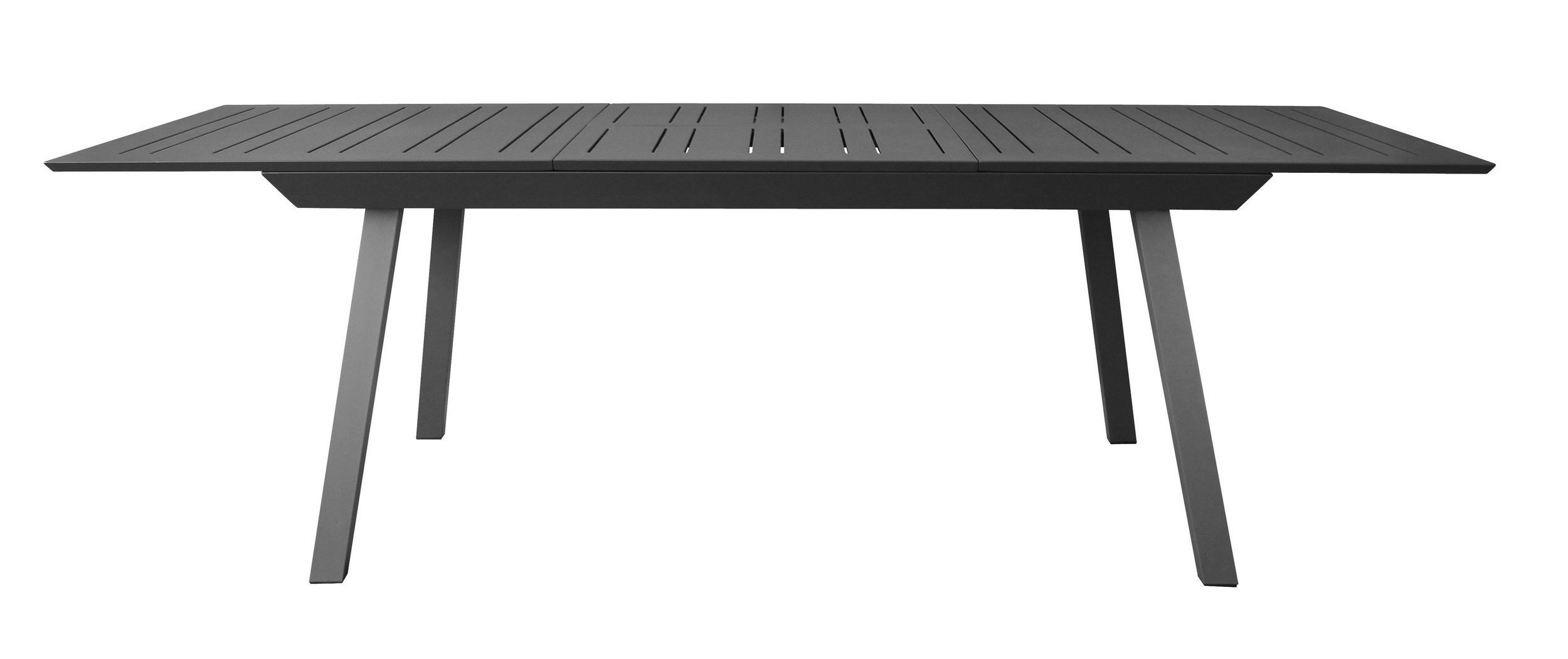 Gardissimo Gartentisch Estabulo anthrazit, 172/243 x 100 cm Ausziehtisch (Ausziehtisch, 1-St., 1 Tisch), Voll-Aluminium ausziehbar wetterfest