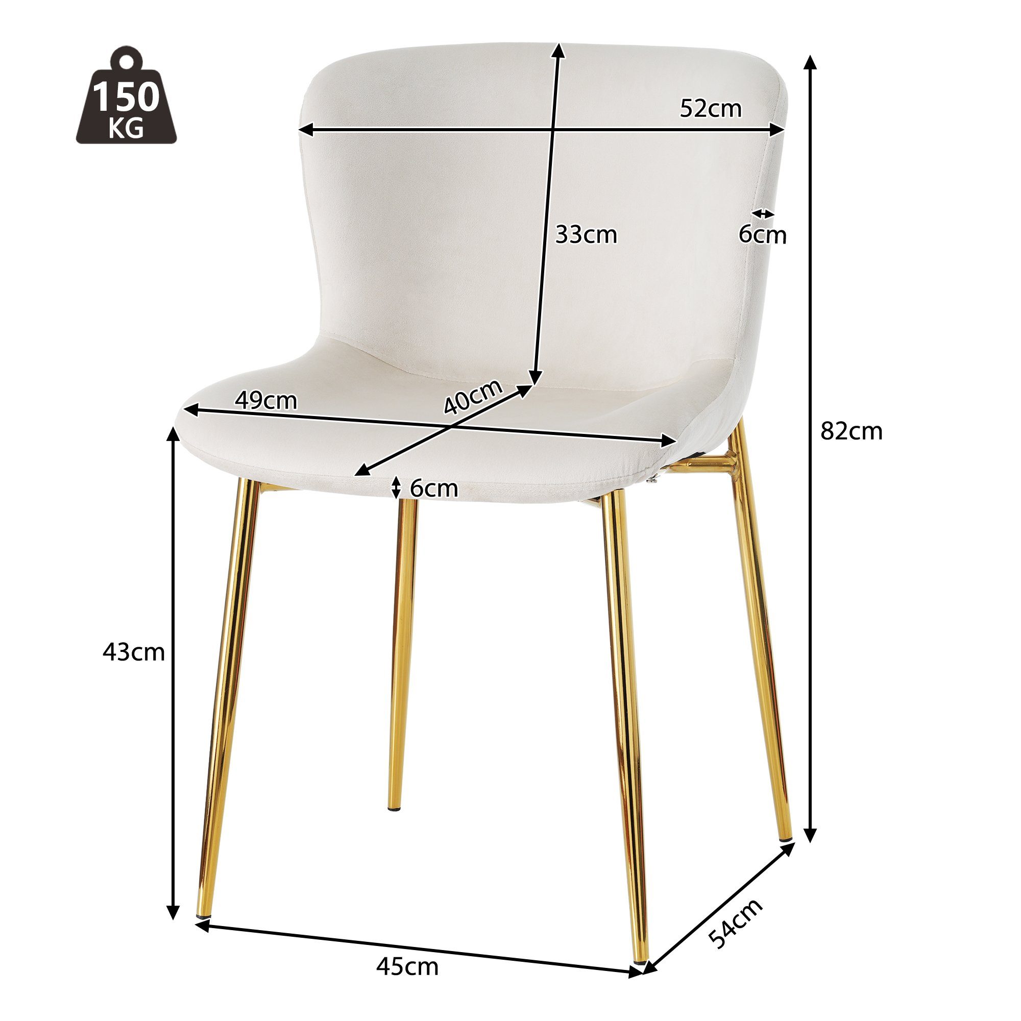 mit Weiss+Beige rechteckiger Esstisch Esstisch, Stauraum, REDOM (110-130cm erweiterbar, Ausziehbar Esszimmerstühlen), 4er mit Esstisch 5-tlg., Essgruppe,