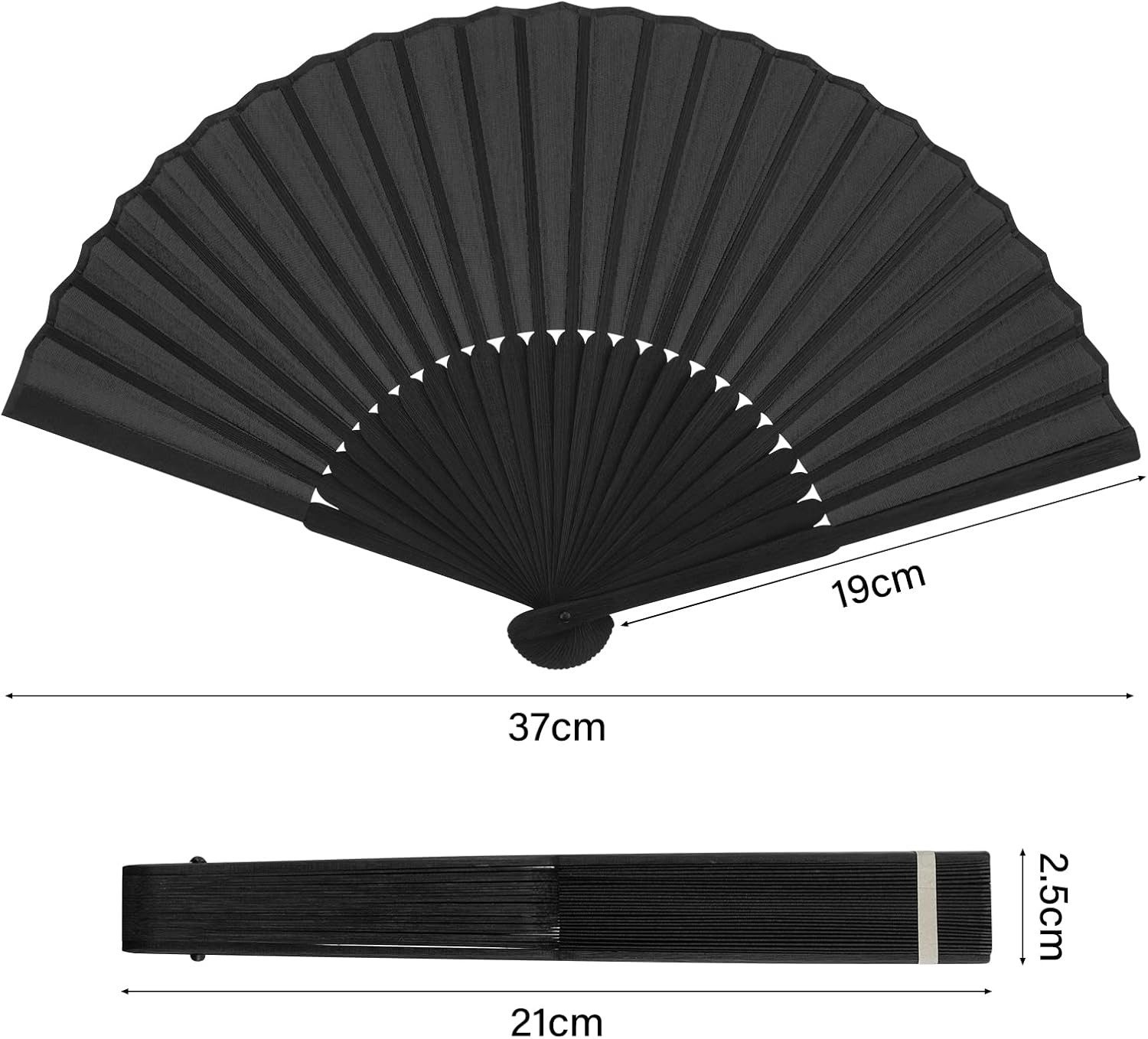FELIXLEO Handfächer Faltbare Handfächer aus Stoff, Klein, für Sommer, Hochzeit, Tanz., (1-tlg)