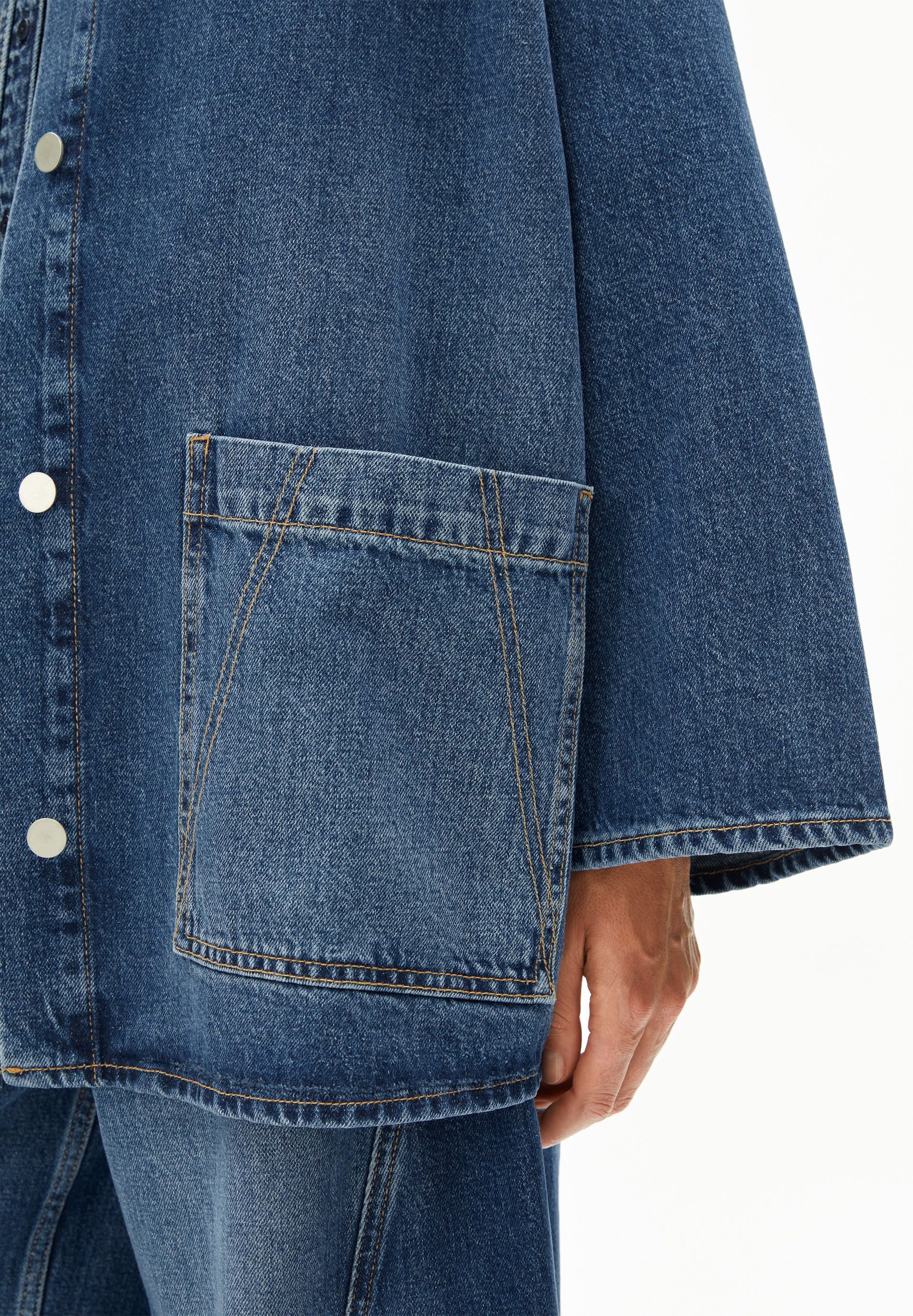 Armedangels Jeansjacke DRAAPY DENIM Jeansjacke aus TENCEL™ Lyocell Mix Oversized Fit