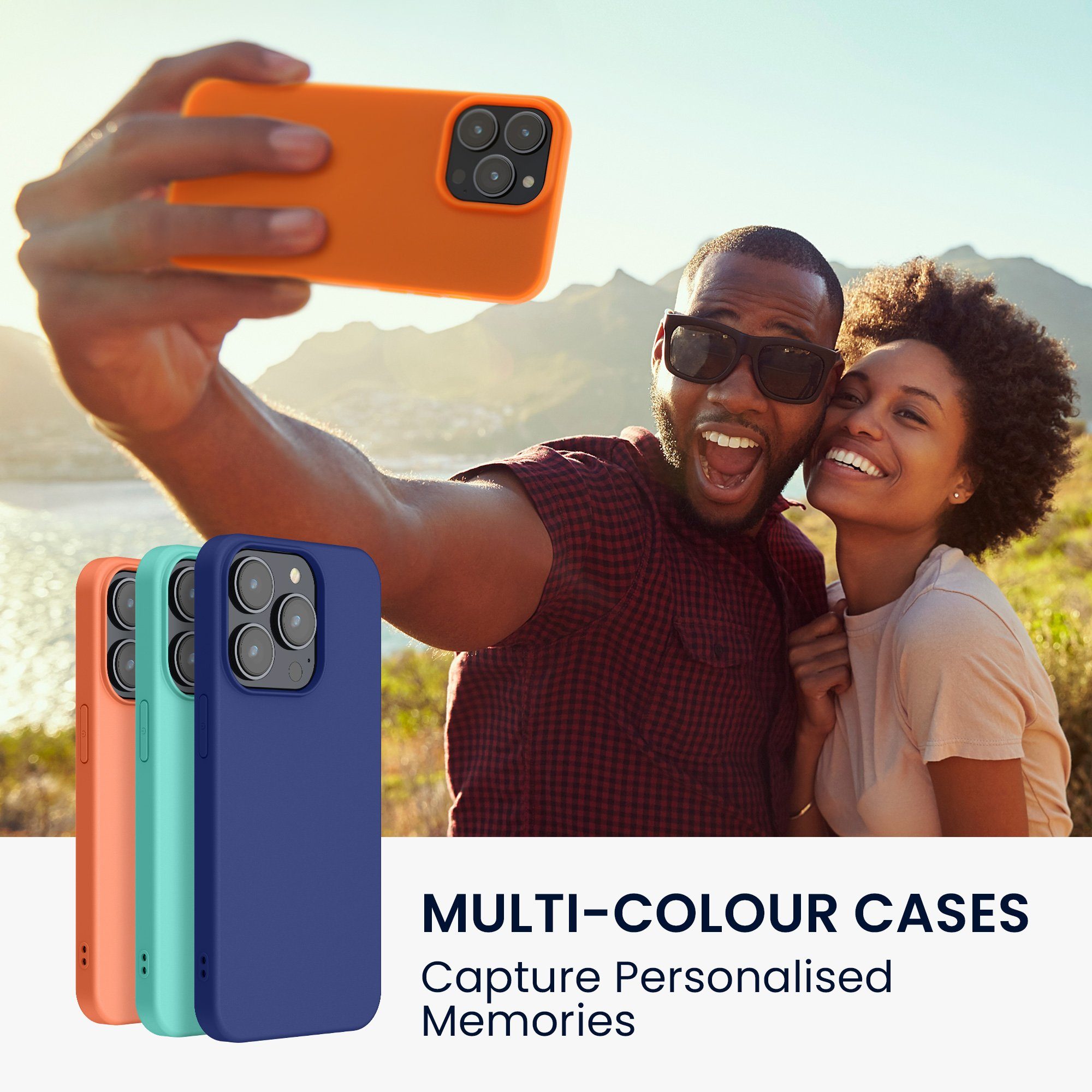 kwmobile Handyhülle Hülle für Apple iPhone 14 Pro Max, Hülle Silikon - Soft Handyhülle - Handy Case Cover