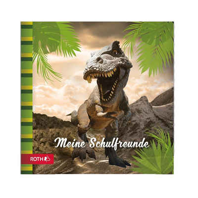 Roth Poesiealbum Tyrannosaurus, 16,5 x 16,5 cm, 64 Seiten, Dinosaurier, Freundebuch