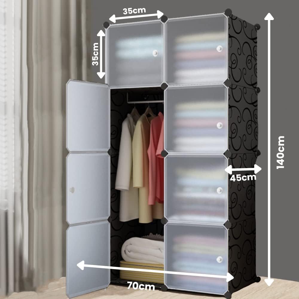 GarveeMore Kleiderschrank DIY Kombischrank Steckregal modularer günstig online kaufen