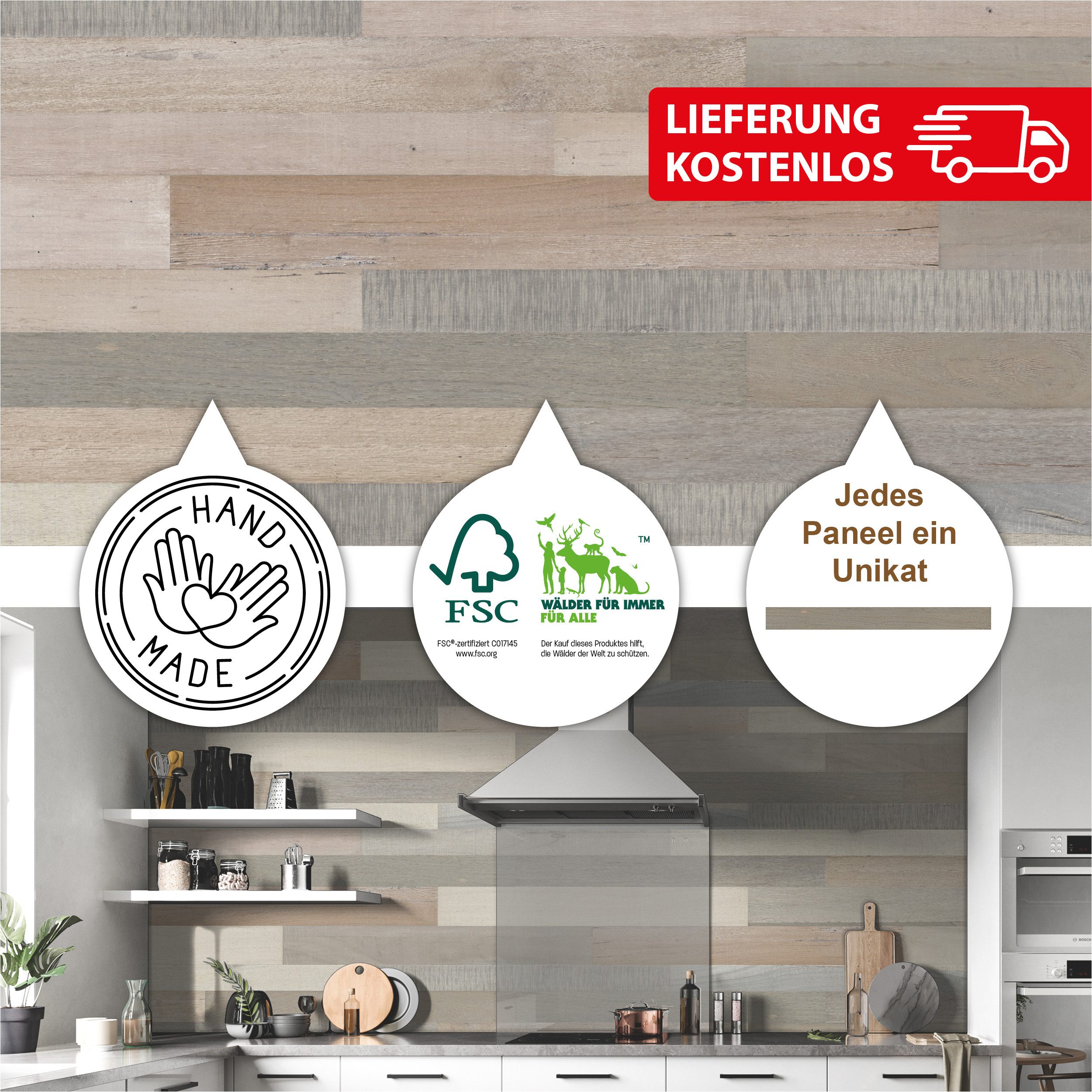 INDO 3D Wandpaneel Barnwall, BxL: 12,00x120,00 cm, 0,14 qm, (Packung mit 0, günstig online kaufen