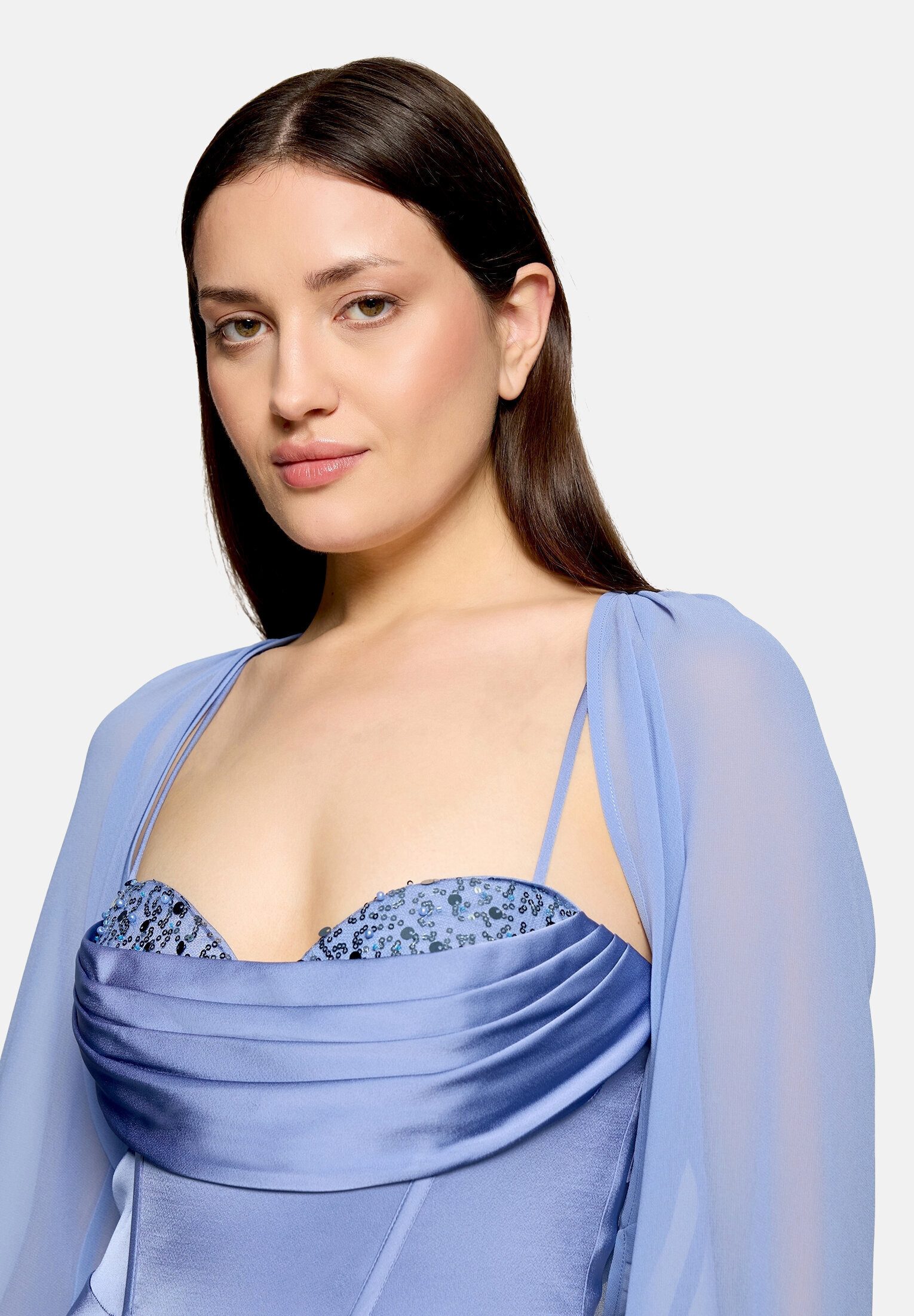 Vera Mont Bolerojacke Damen mit gekräuseltem Ausschnitt