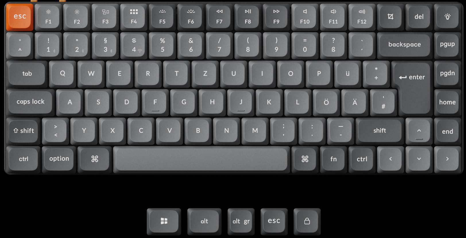Keychron K3 Max QMK/VIA Wireless Custom Mechanical Keyboard (German Layout) Tastatur