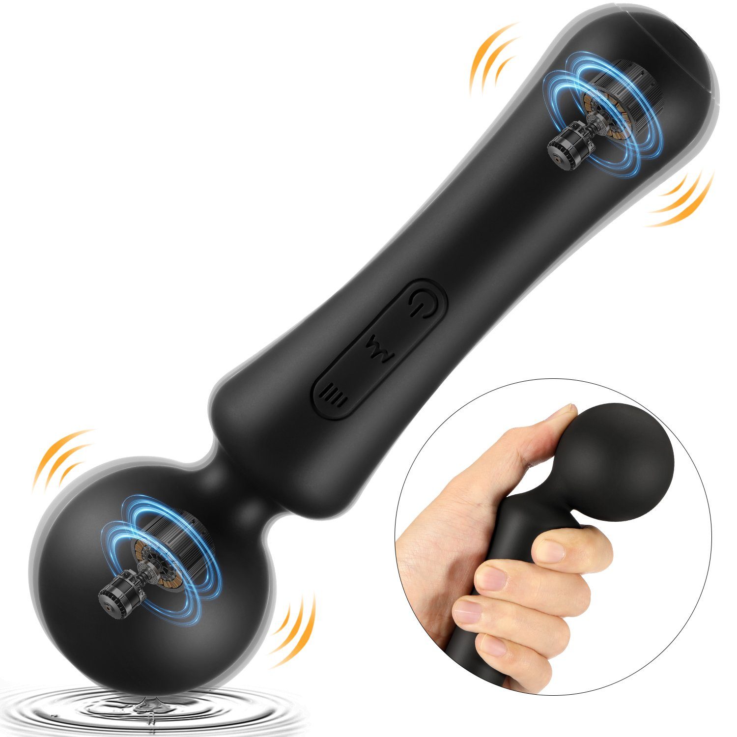 LOVONLIVE Massagegerät 20 Vibrationsmodi,Klitoris Massagestab mit 7 Vibrationsgeschwindigkeit, Wasserdichter Vagina Nippel Stimulator G-Punkt Vibrator für Frauen