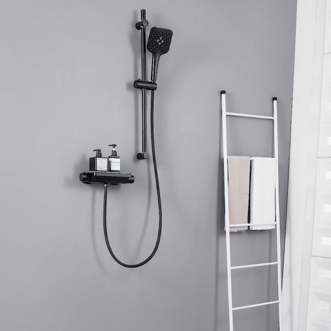 Lonheo Max Duschsystem Brausegarnitur mit Duschablage günstig online kaufen